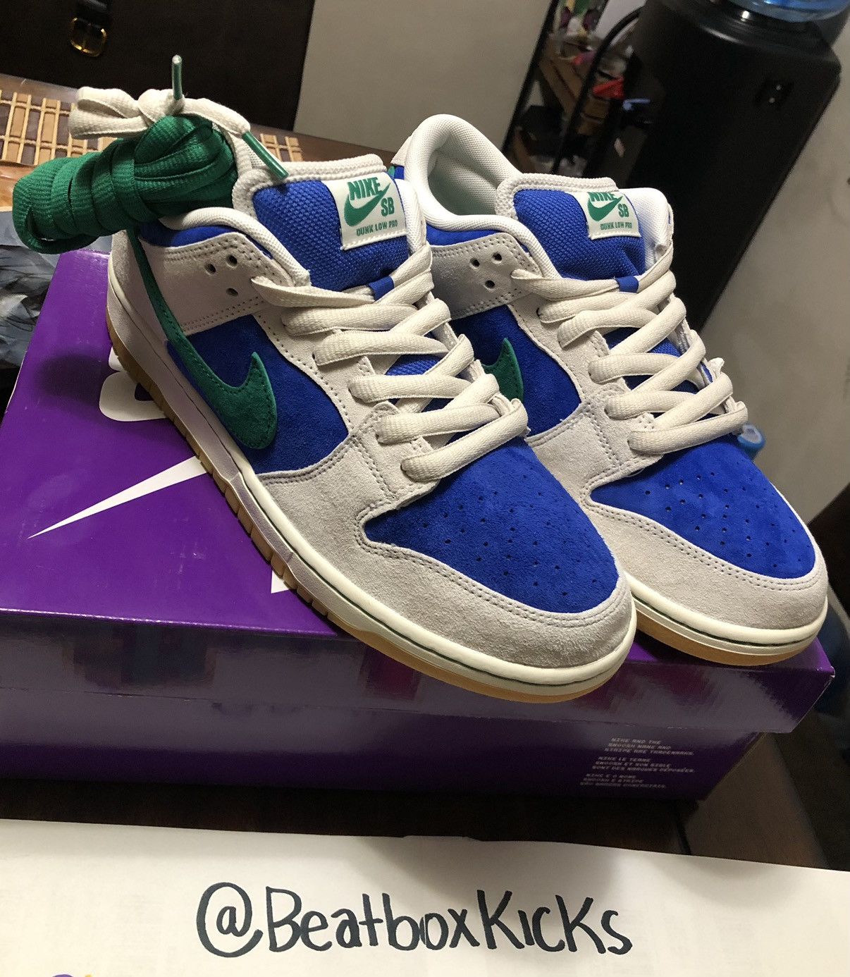 image of Nike Sb Dunk Hyper Royal Malachite Size 9.5 Shoes in Green, Men's