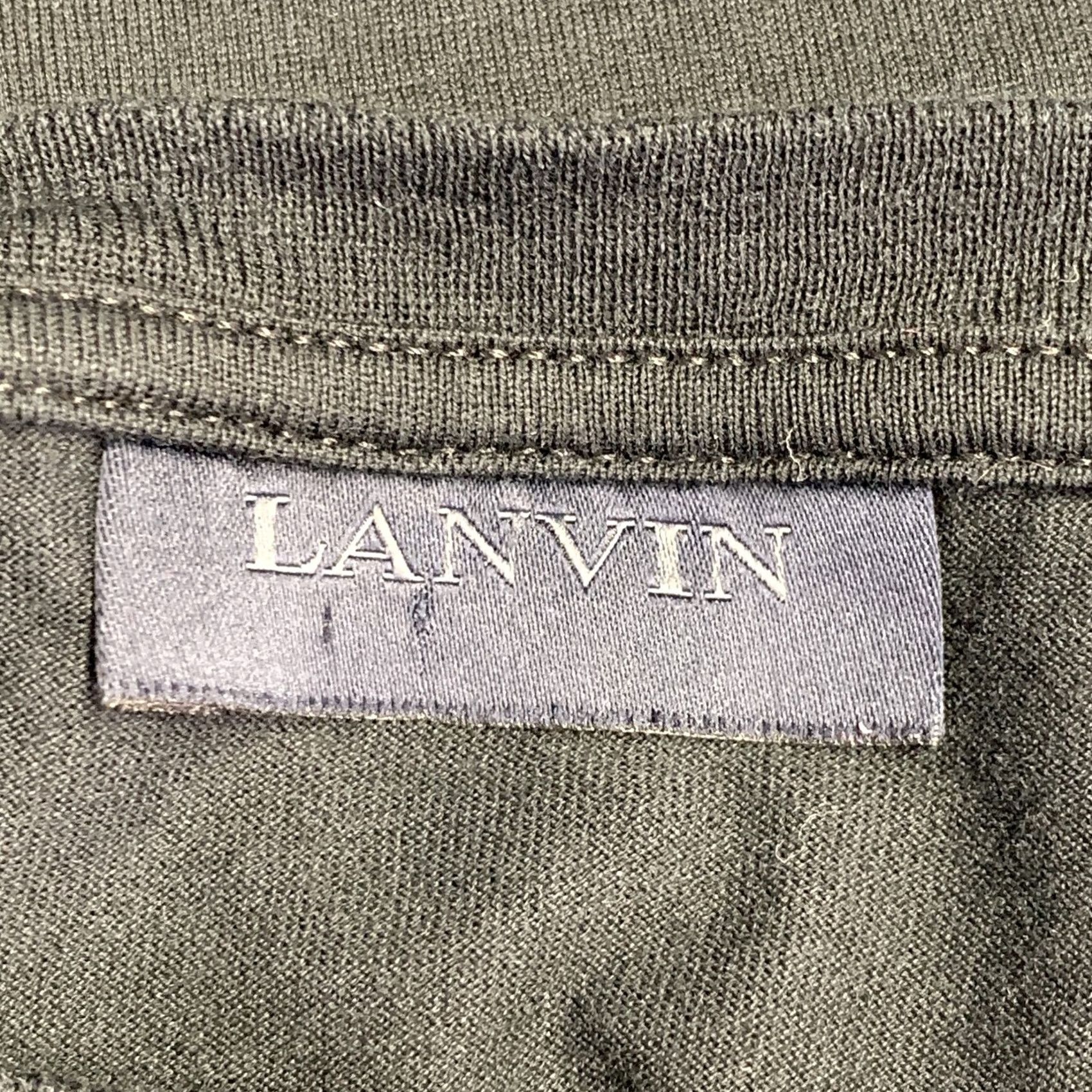 Lanvin LANVIN Size XXXL Black White Line Drawing Cotton Crew Neck Shirt Size US XXL / EU 58 / 5 - 5 Thumbnail