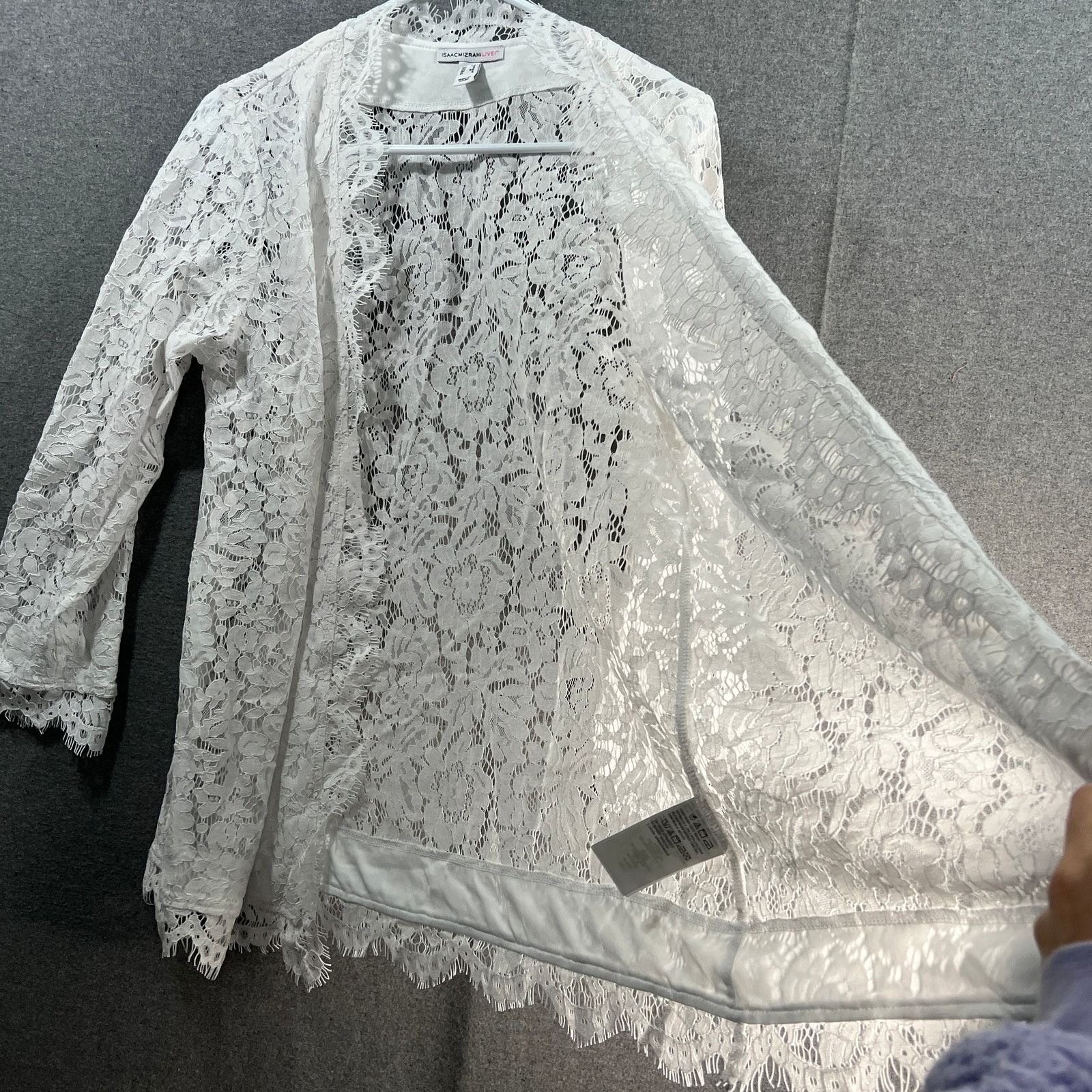 Isaac Mizrahi Isaac Mizrahi Live! Lace Open Front Cardigan Bright Size XS / US 0-2 / IT 36-38 - 11 Thumbnail