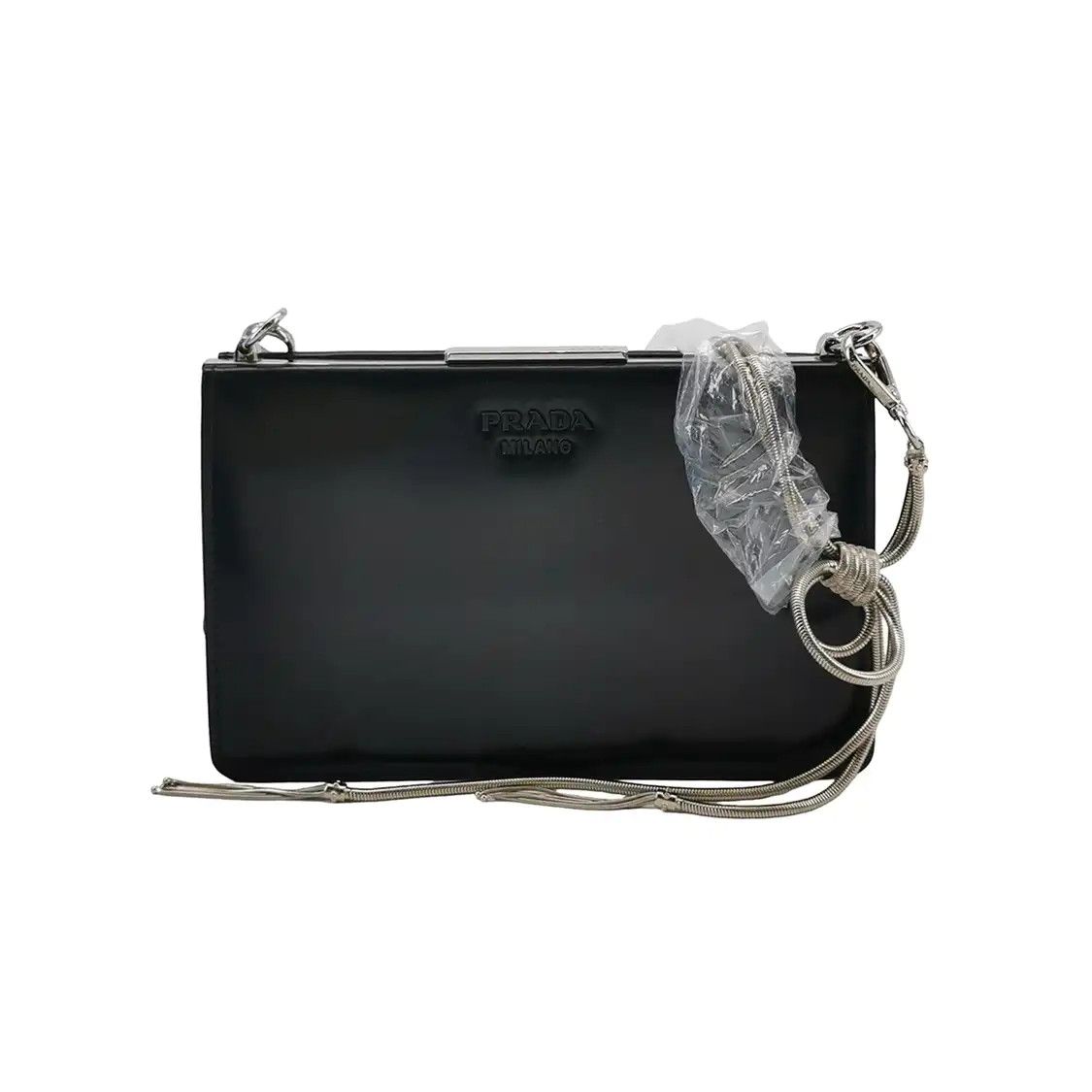 Prada PRADA black cowhide leather shoulder bag Size ONE SIZE - 1 Thumbnail