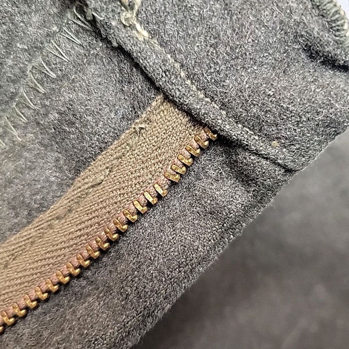 Vintage VINTAGE Military Pants Mens 32x31 Green Wool Zip Fly Flap Pocket 60s 70s READ Size US 32 / EU 48 - 5 Thumbnail