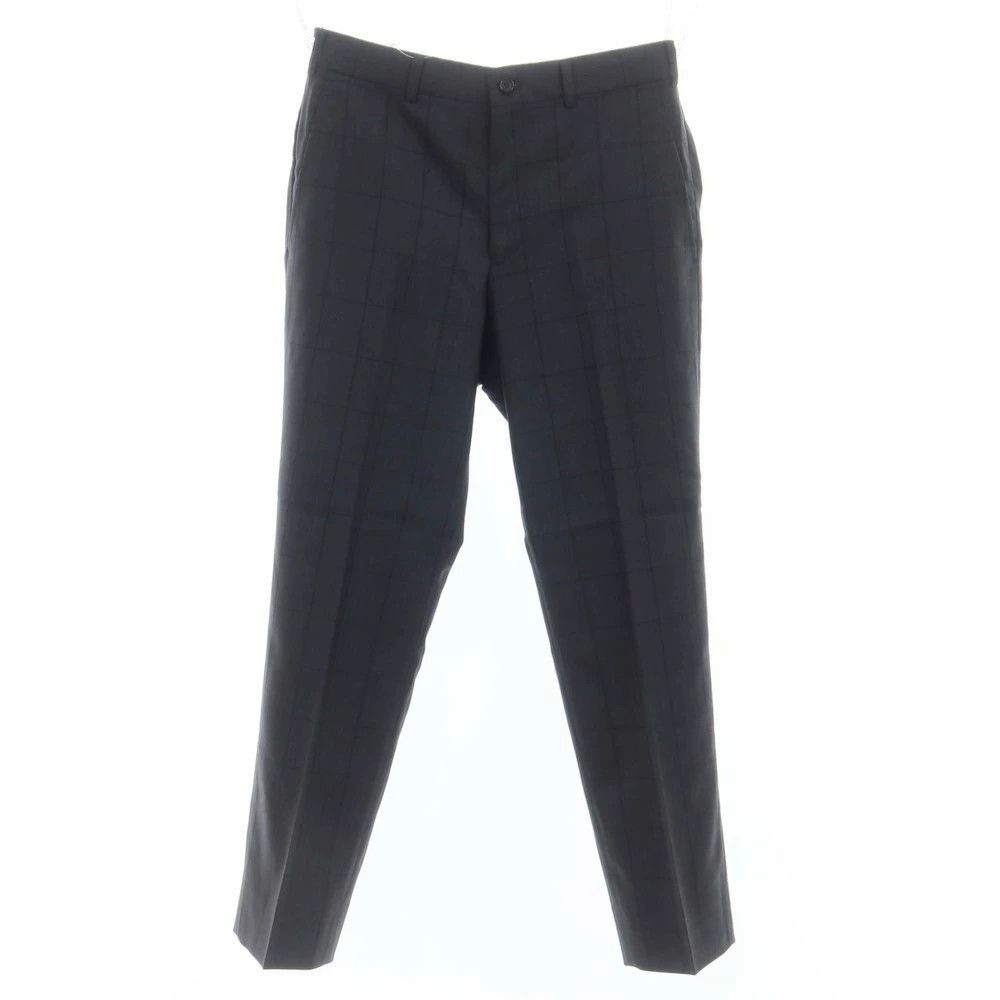 Comme des Garcons Homme Deux Casual Pants Wool Slacks Zipper Dark Gray x Black Size US 32 / EU 48 - 1 Thumbnail