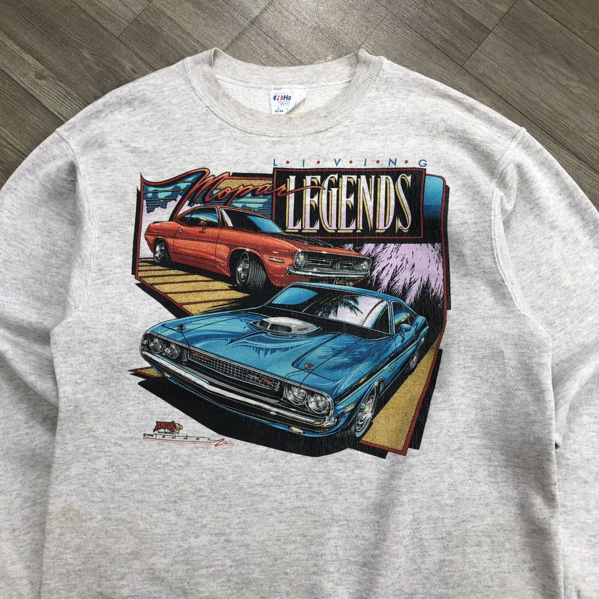 Vintage ©️1990s Vintage Mopar Living Legend Classic Racing Crewneck Size US L / EU 52-54 / 3 - 2 Thumbnail