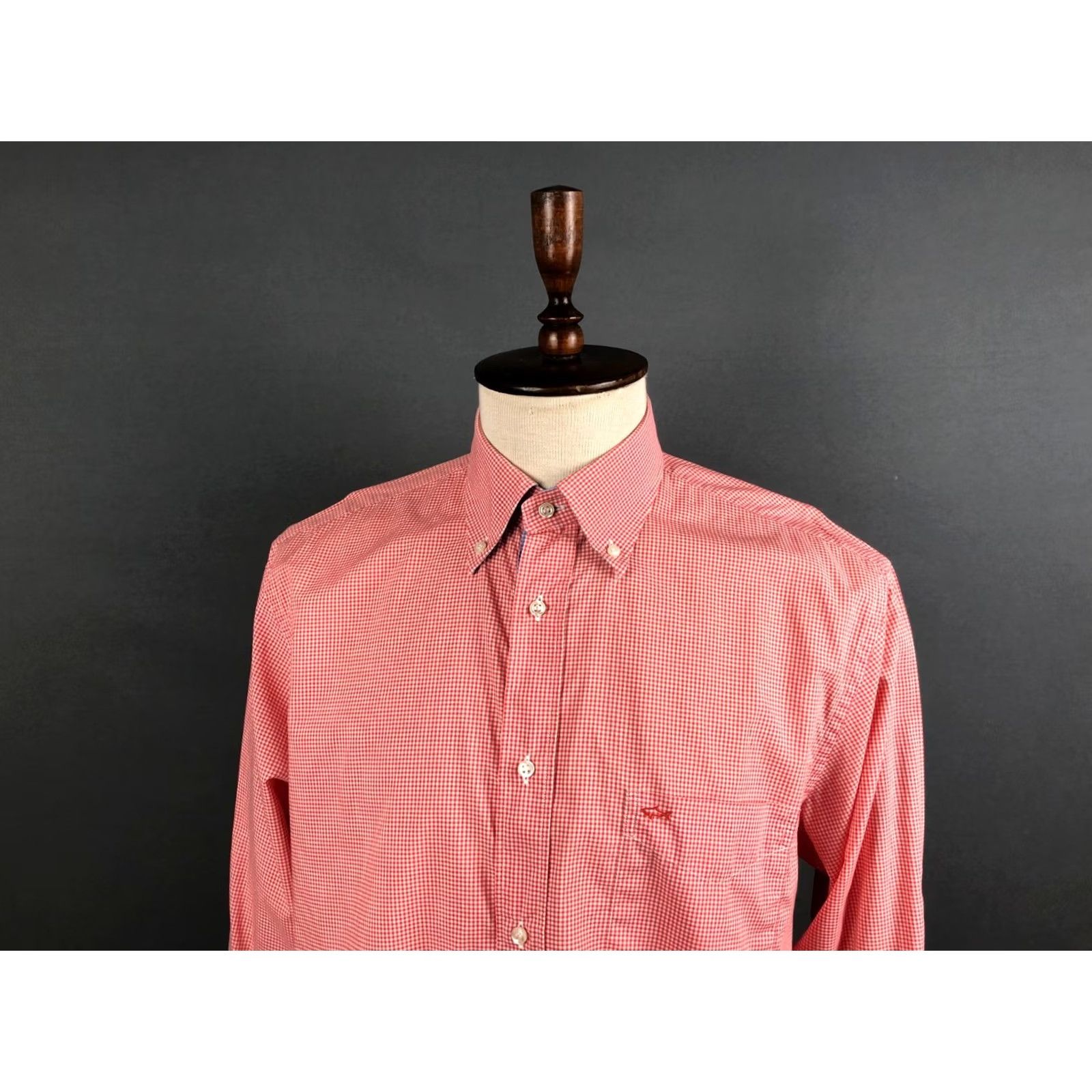 Paul & Shark Paul & Shark Men's Shirt 42 Red Cotton Check Button-Up Casual Long Sleeve Collared Shirt Size US XL / EU 56 / 4 - 5 Thumbnail