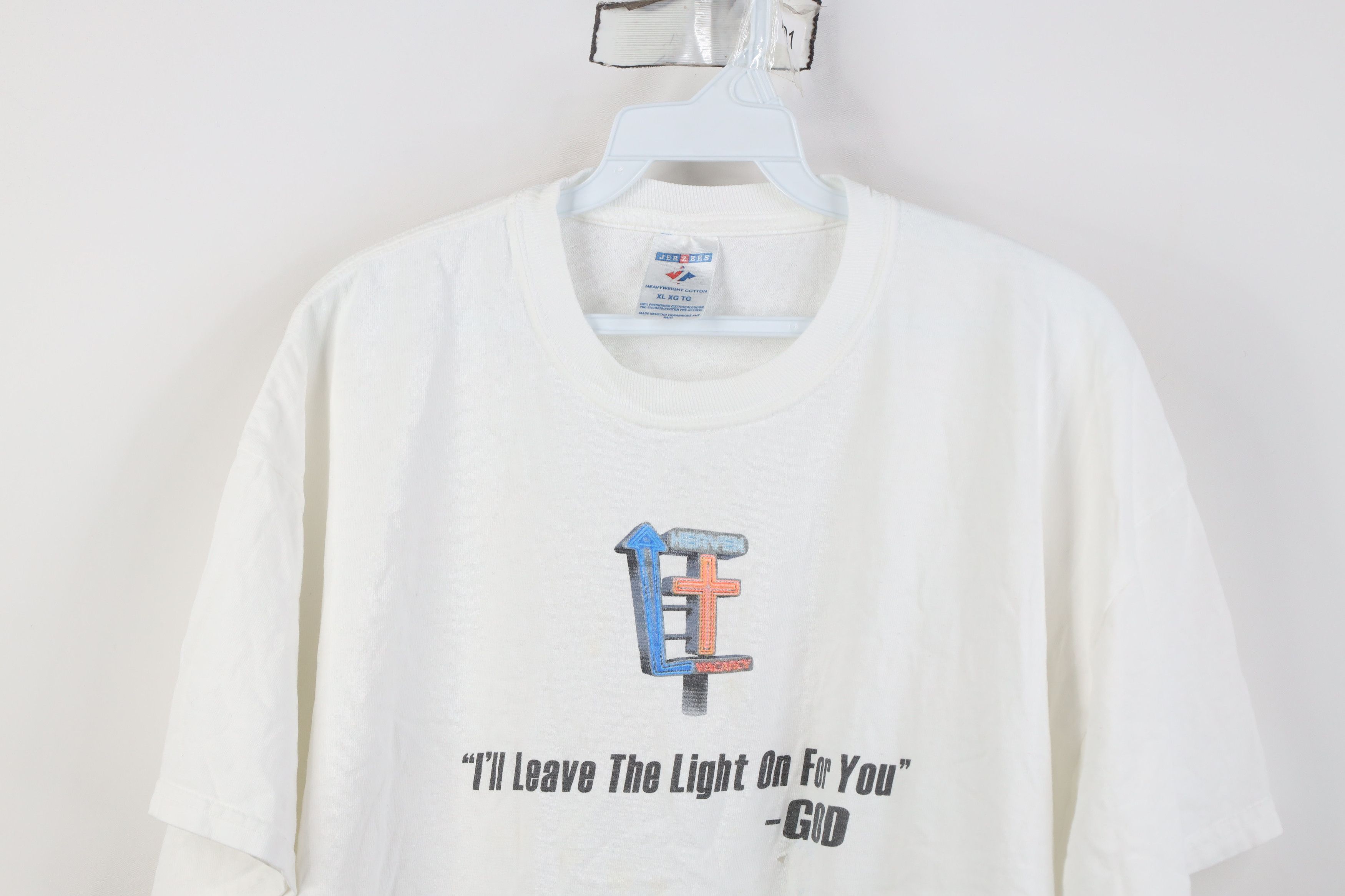 Vintage Vintage Y2K I'll Leave The Light On For Christian T-Shirt Size XL / US 12-14 / IT 48-50 - 2 Thumbnail
