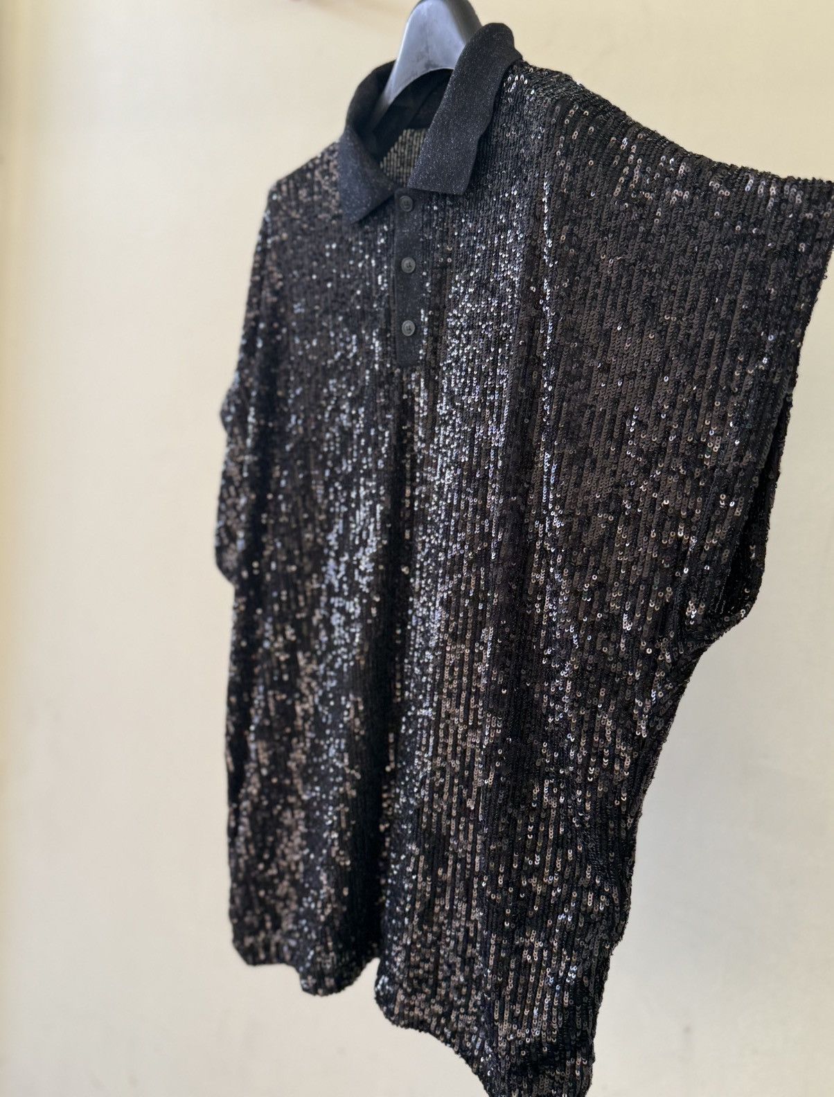 Saint Laurent Paris Saint Laurent Oversized Sequin Polo Size US L / EU 52-54 / 3 - 8 Thumbnail
