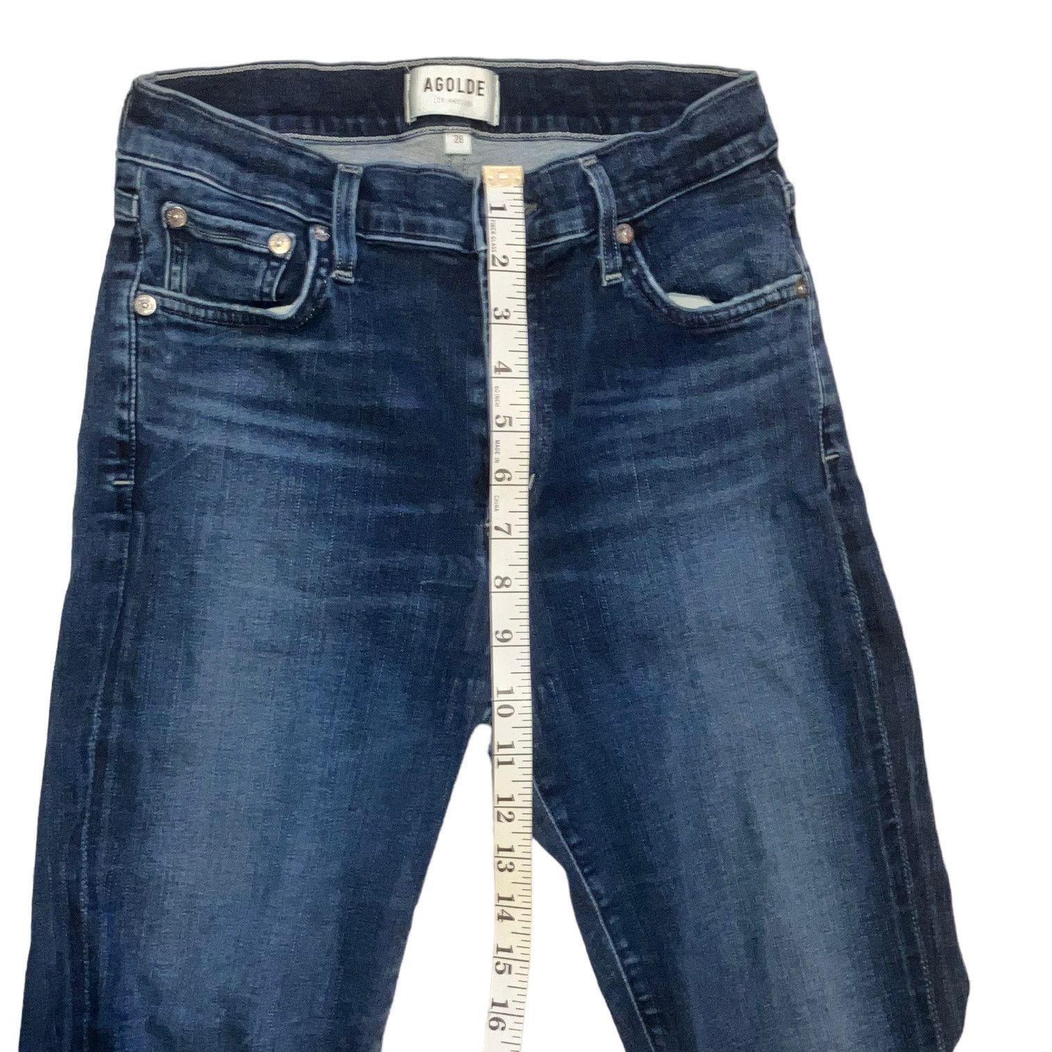 Agolde Sophie Cropped Medium Wash high rise Jean-28