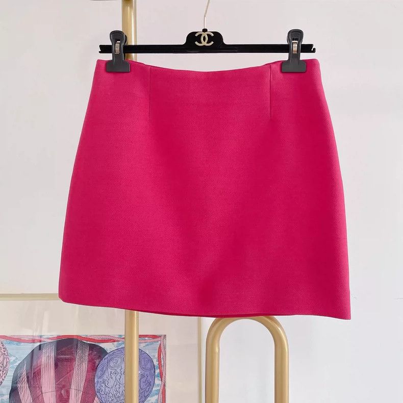 Dior Dior Rose-red skirt Size 25" / US 0 / IT 36 - 1 Thumbnail