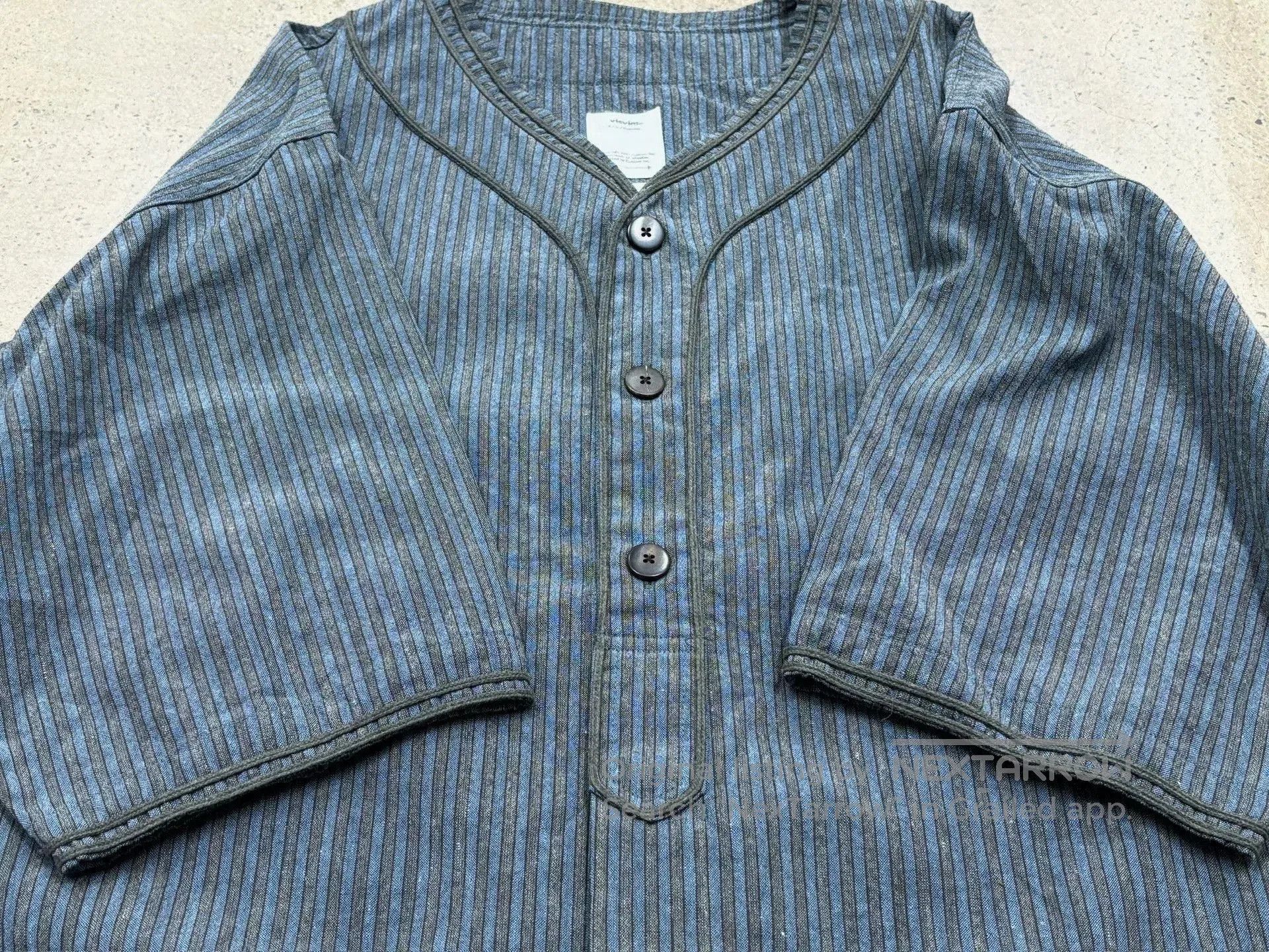 Visvim visvim dugout striped shirt in wool blend. Size US M / EU 48-50 / 2 - 2 Thumbnail