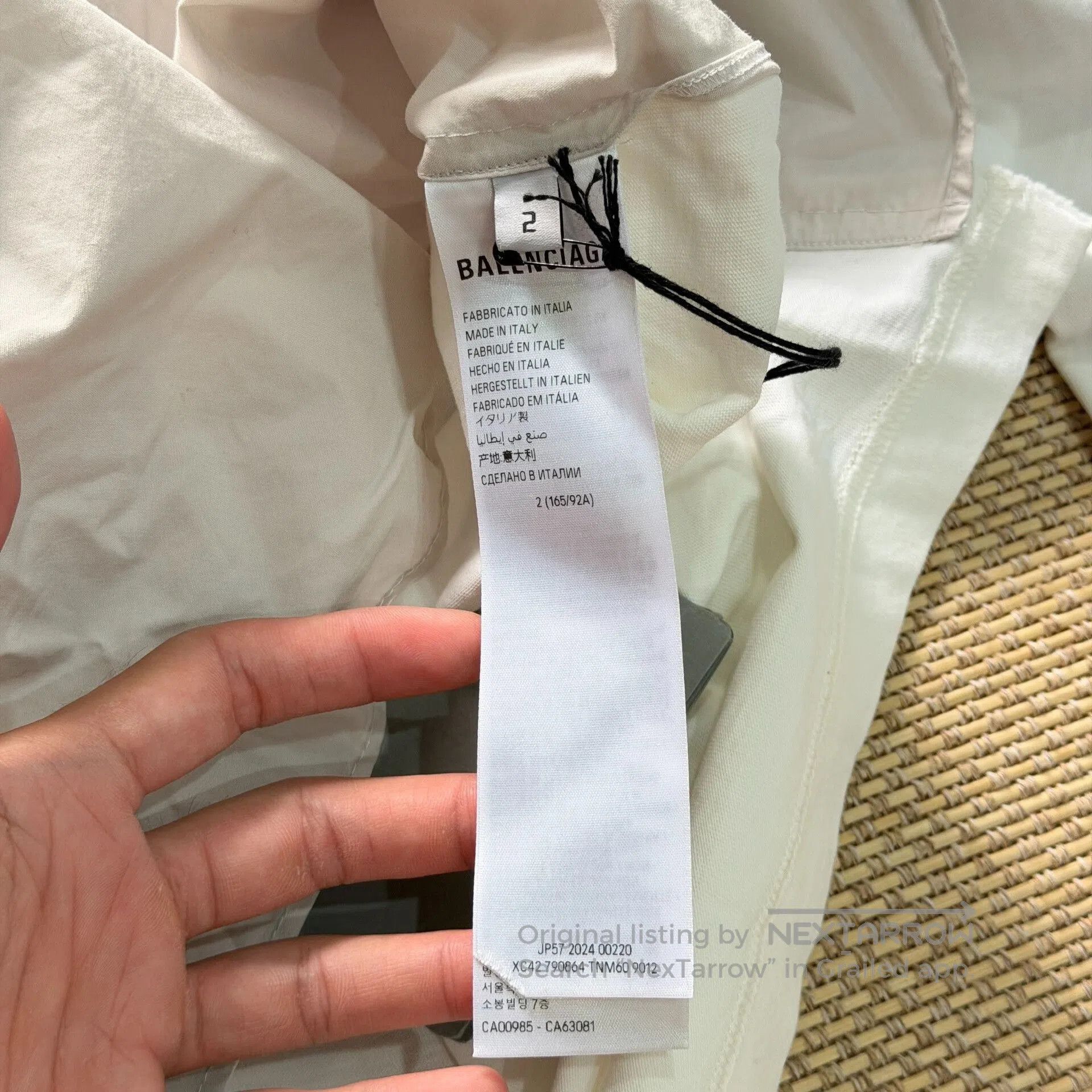 Balenciaga Balenciaga Two-tone Long Sleeve Shirt. Size US M / EU 48-50 / 2 - 5 Thumbnail