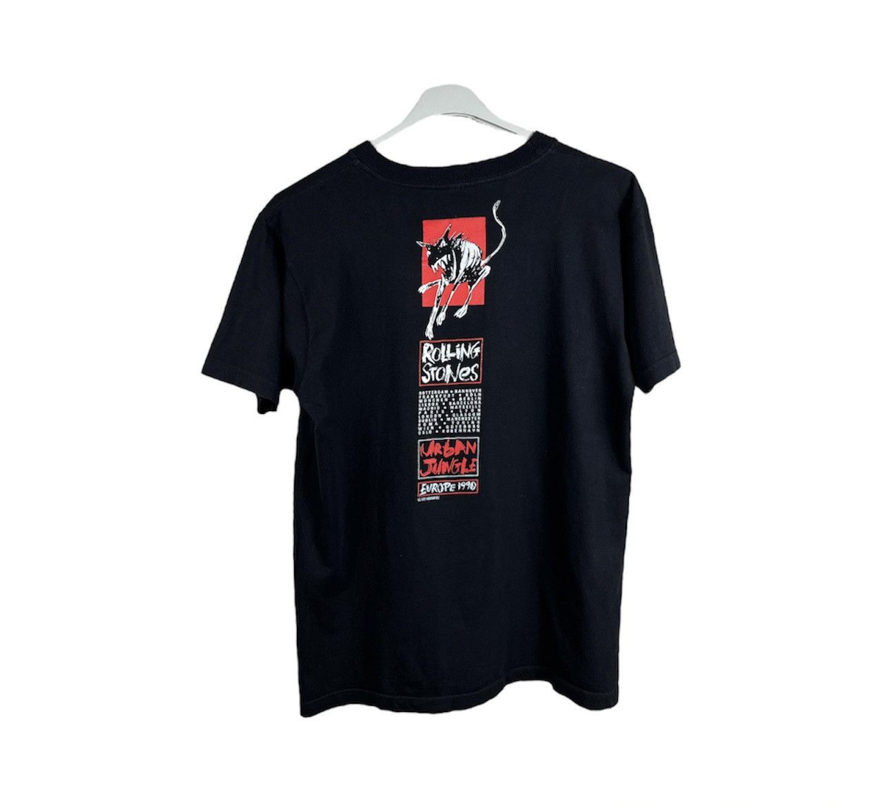 Band Tees × Vintage Vintage The Rolling Stones 90s urban jungle Europe tee 1989 Size US L / EU 52-54 / 3 - 2 Thumbnail