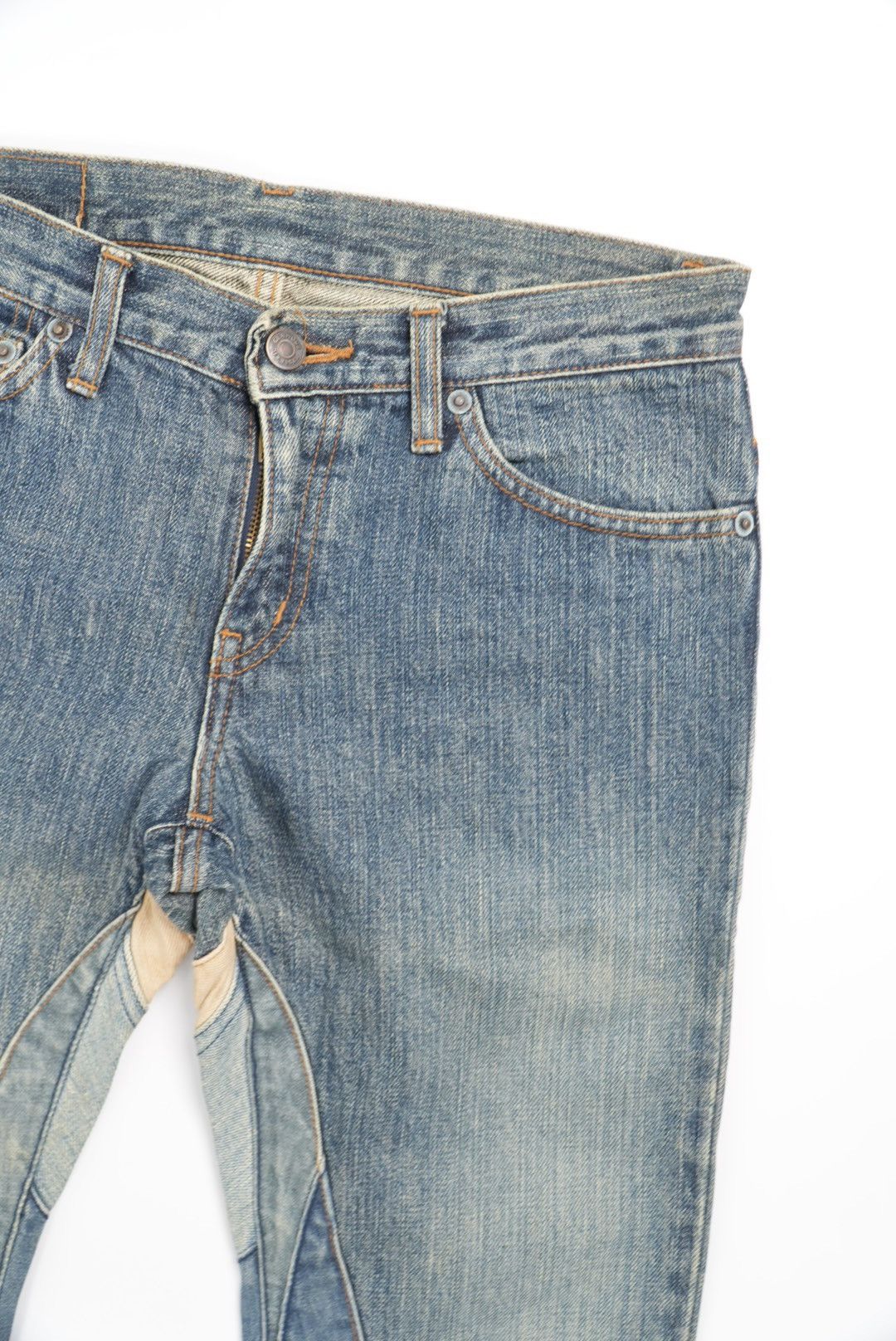 Hysteric Glamour Hysteric Glamour Patchwork Flared Denim Pants Size 30" / US 8 / IT 44 - 4 Thumbnail