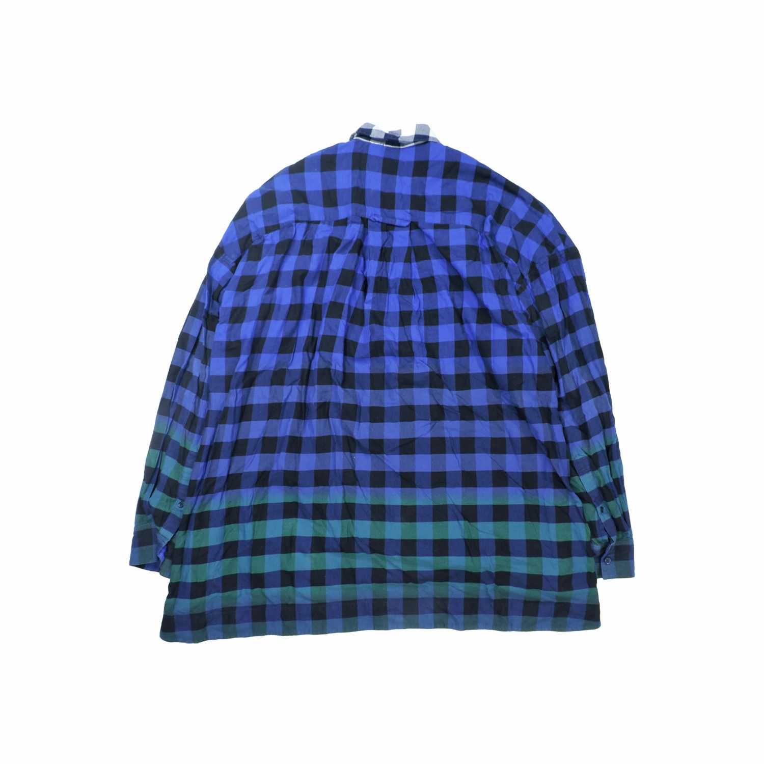 Juun.J JUNN.J DOUBLE LAYER PLAID LONG SLEEVE SHIRT Size US S / EU 44-46 / 1 - 2 Thumbnail