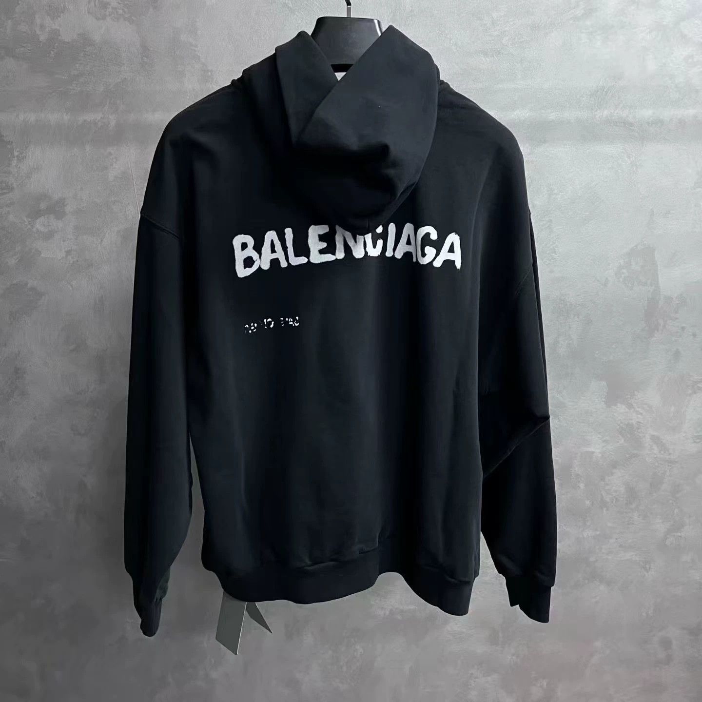 Balenciaga black balenciaga logo printed hoodie Size US S / EU 44-46 / 1 - 5 Thumbnail