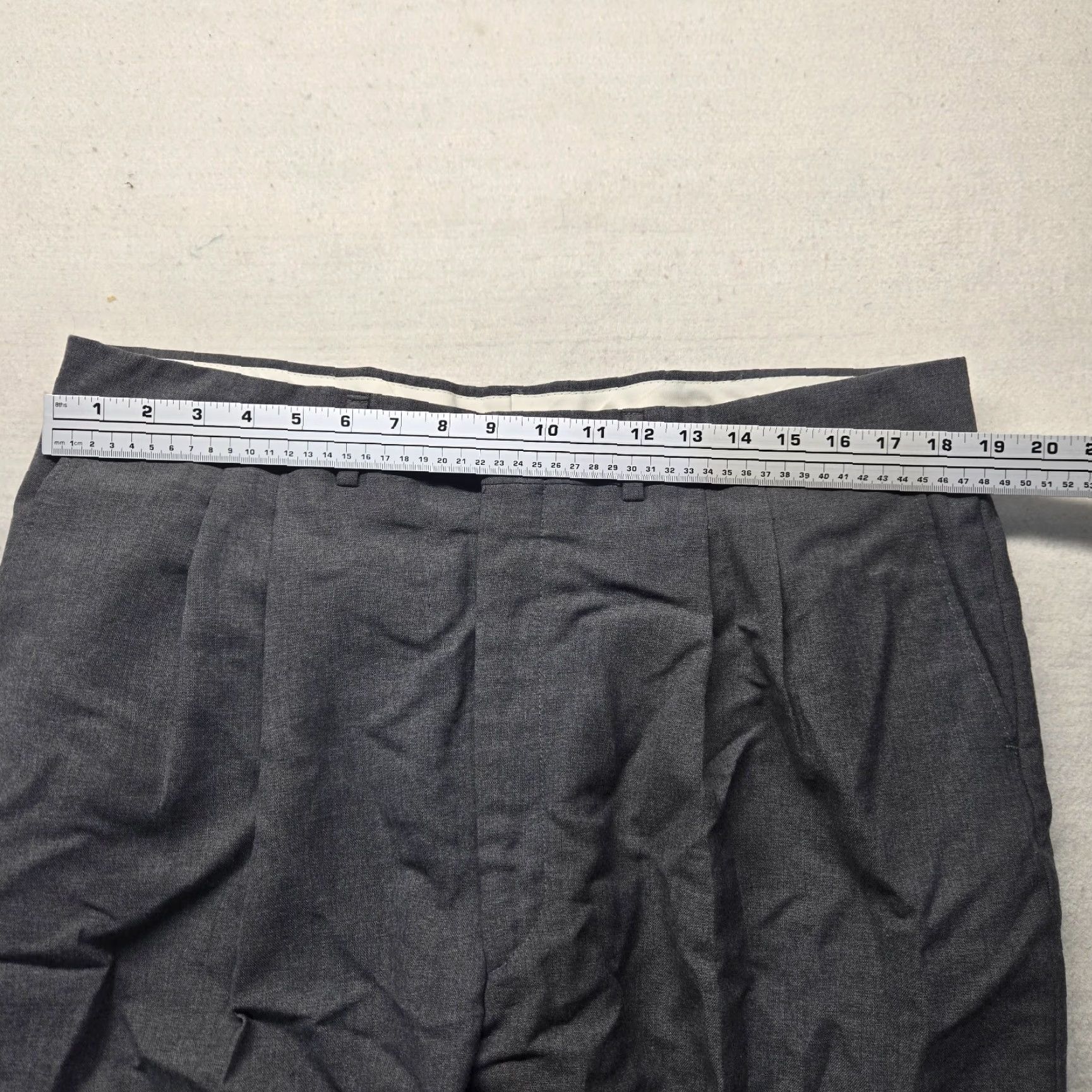Sears VINTAGE Fieldmaster Dress Pants-Gray Men's Size 40 X29 Twill Classic 80s Size US 40 / EU 56 - 5 Thumbnail