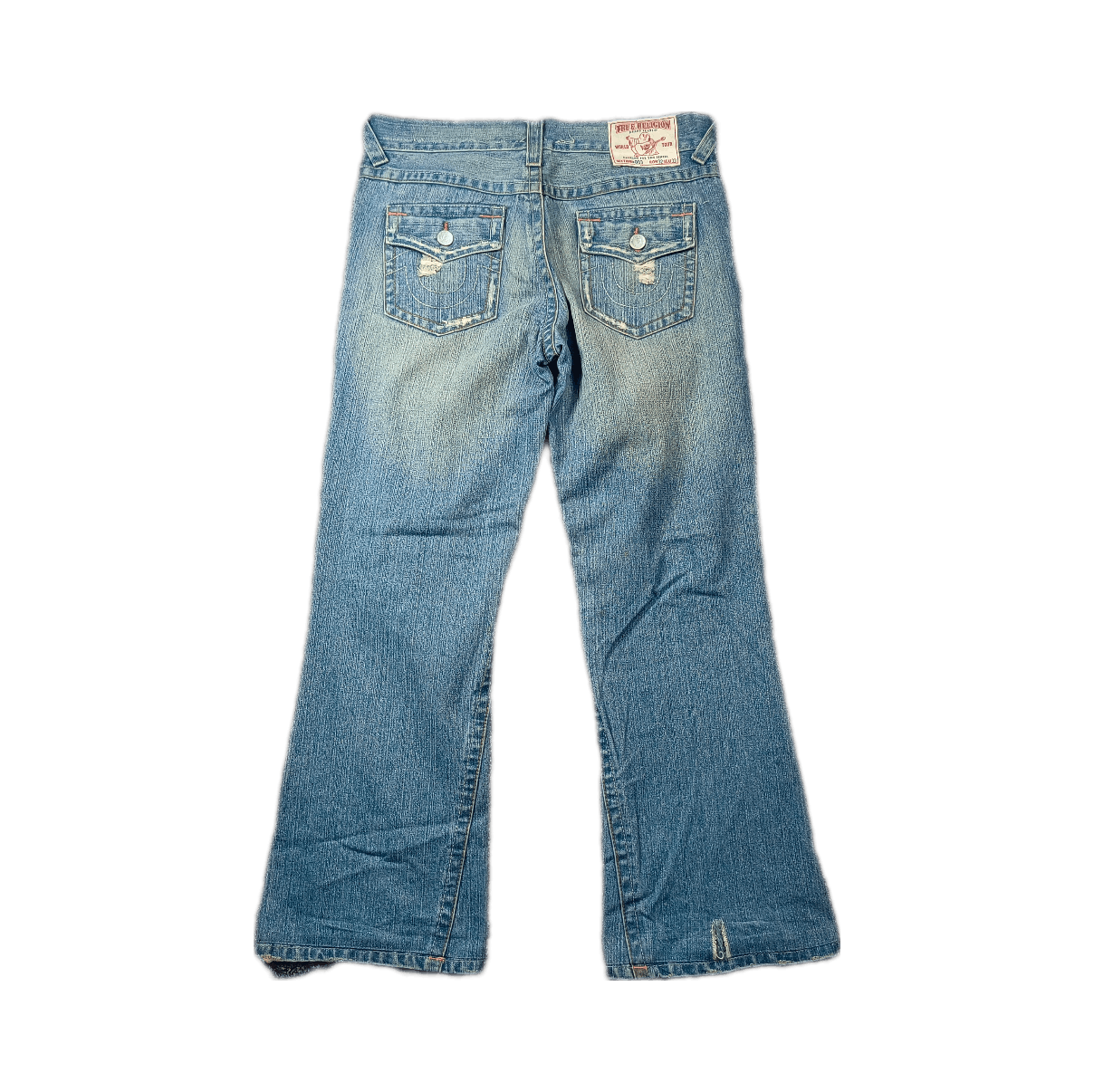 True Religion 🔥🔥 Y2k Baggy Distressed True Religion Dirty Denim Size US 34 / EU 50 - 3 Thumbnail