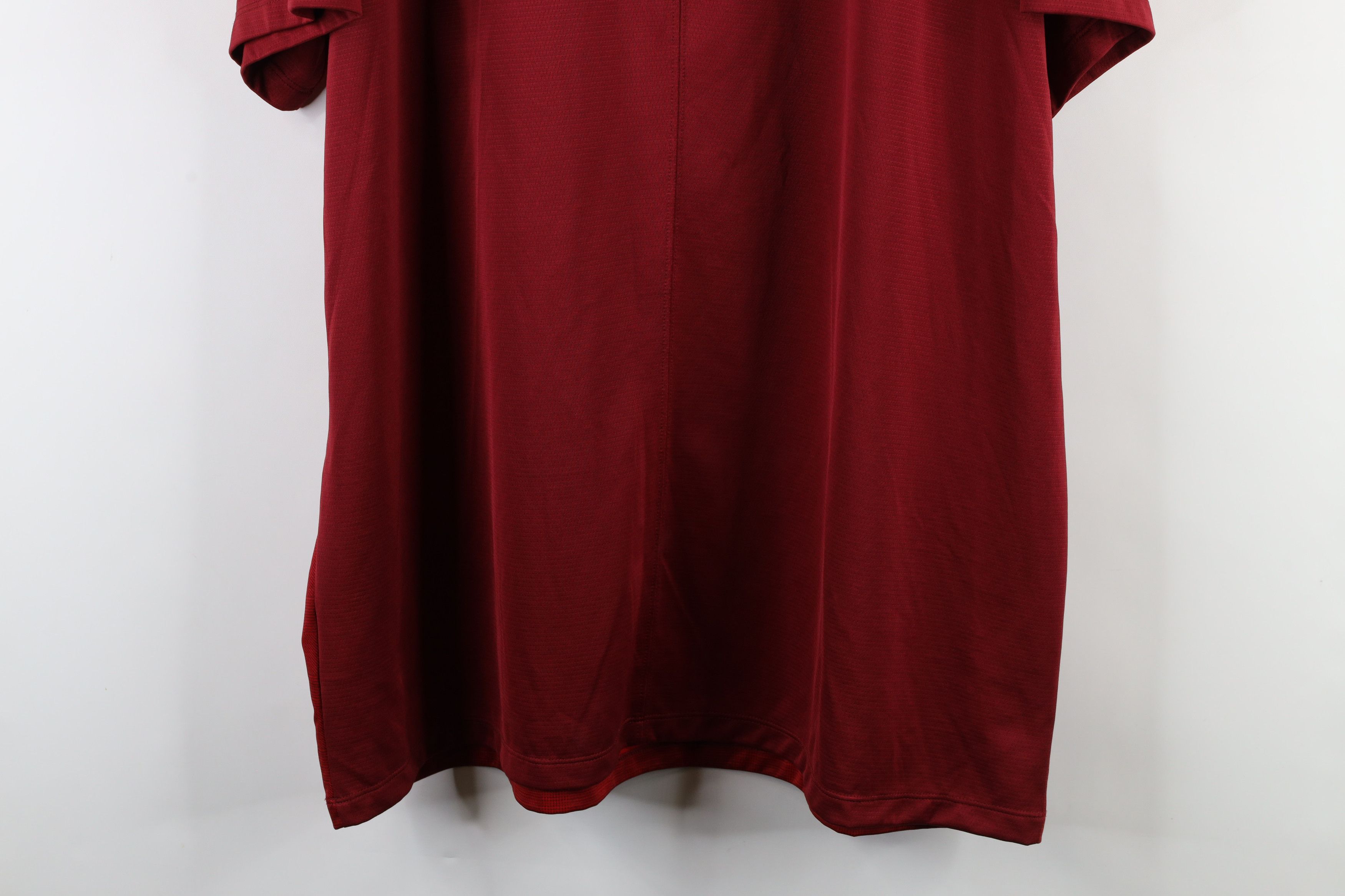 Nike × Vintage Nike Check Plaid Short Sleeve Collared Golf Polo Shirt Red Size US XXL / EU 58 / 5 - 12 Thumbnail