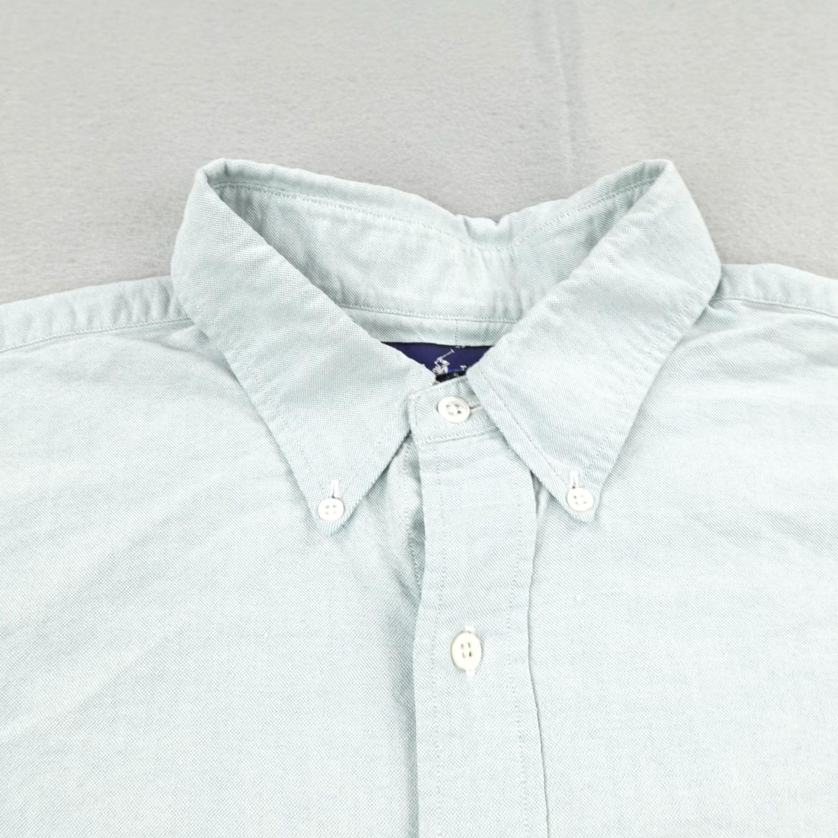Ralph Lauren VINTAGE Polo Ralph Lauren Shirt Mens XL Blue Long Sleeve Button-Up Pony 17.5^ Size US L / EU 52-54 / 3 - 2 Thumbnail