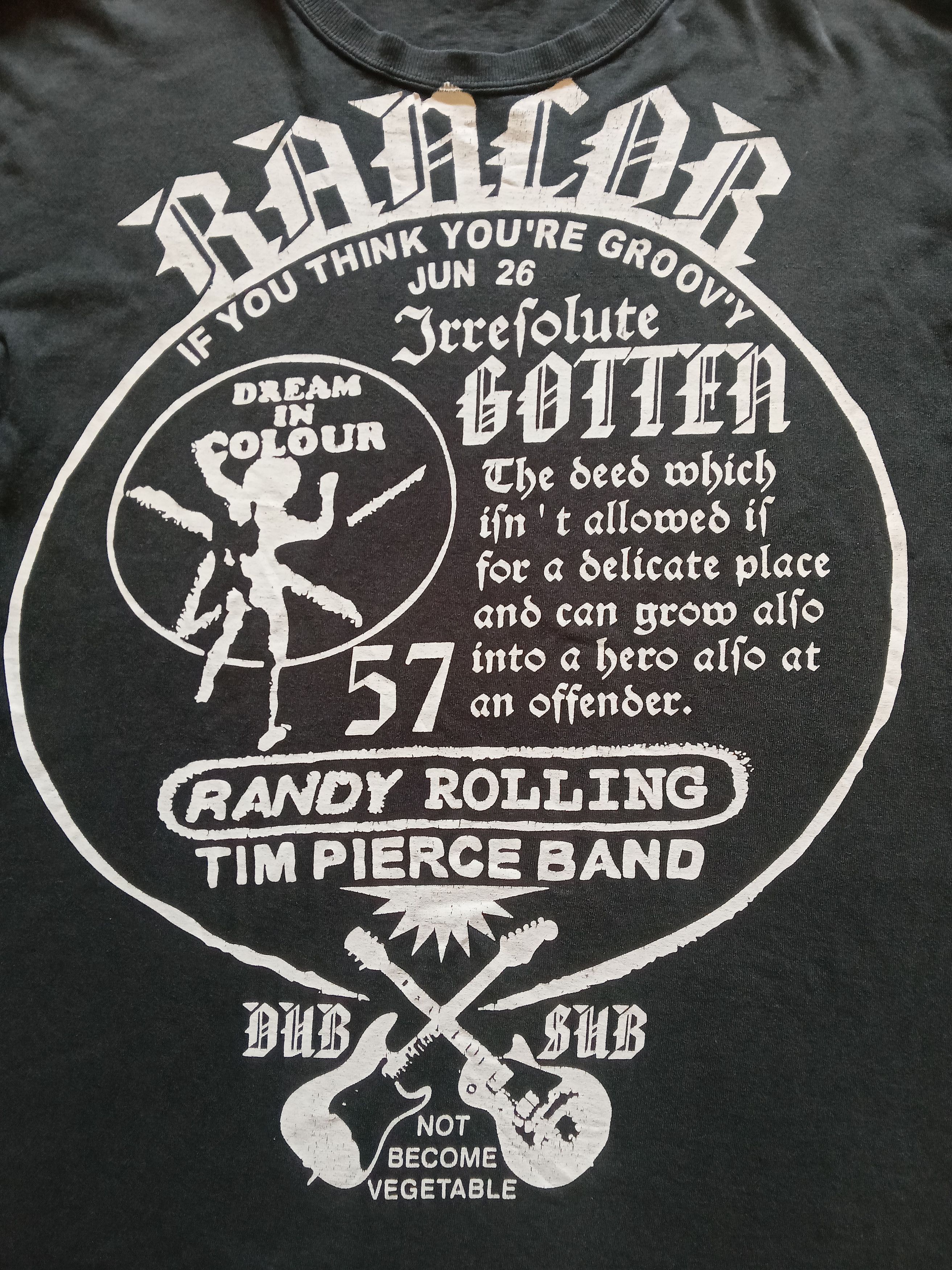 Band Tees Vintage Randy Rolling Tim Pierce Band Rare L/s T Shirt Size US L / EU 52-54 / 3 - 6 Thumbnail
