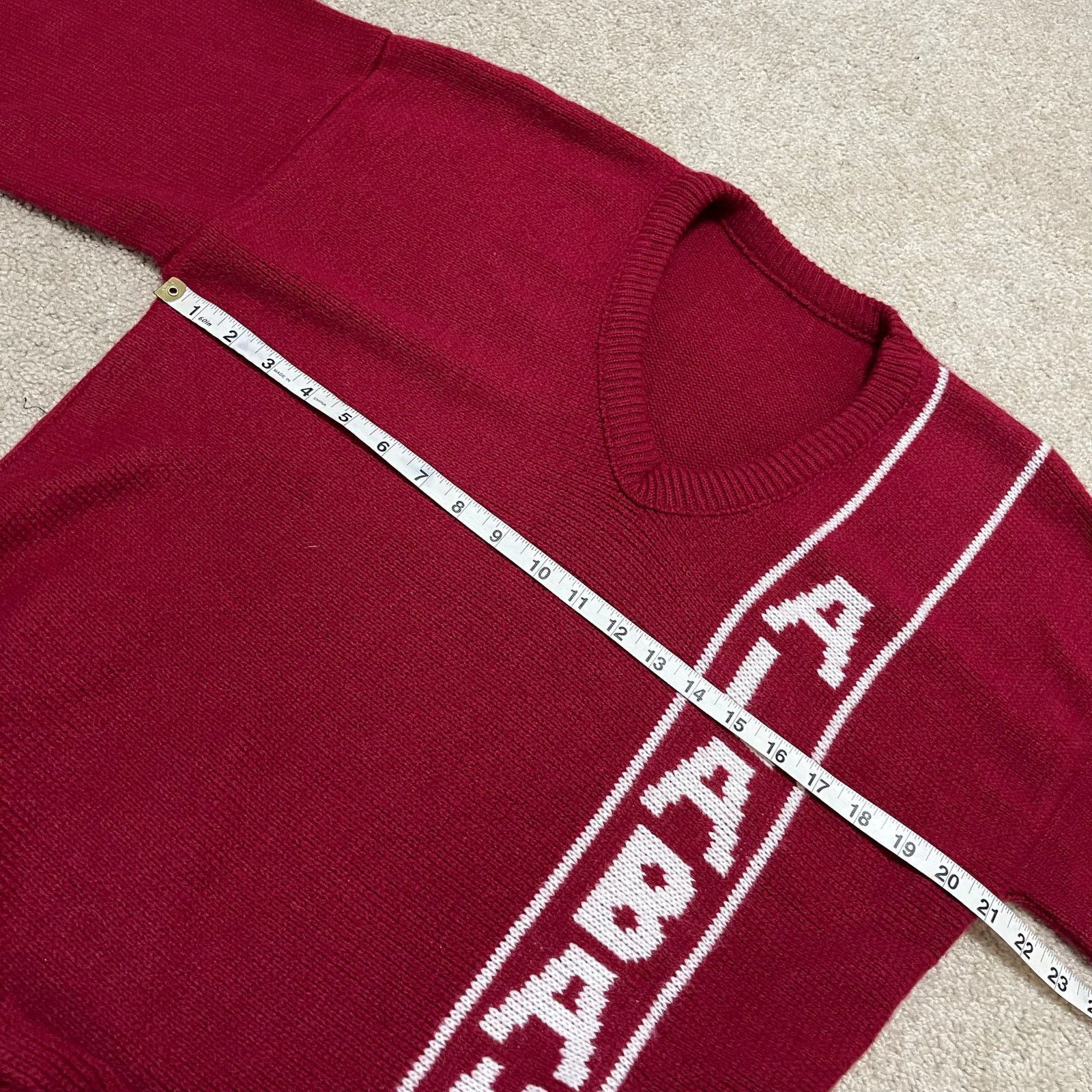 Other Vintage 90s Alabama Crimson Tide Red and White Sweater Large Size US L / EU 52-54 / 3 - 5 Thumbnail