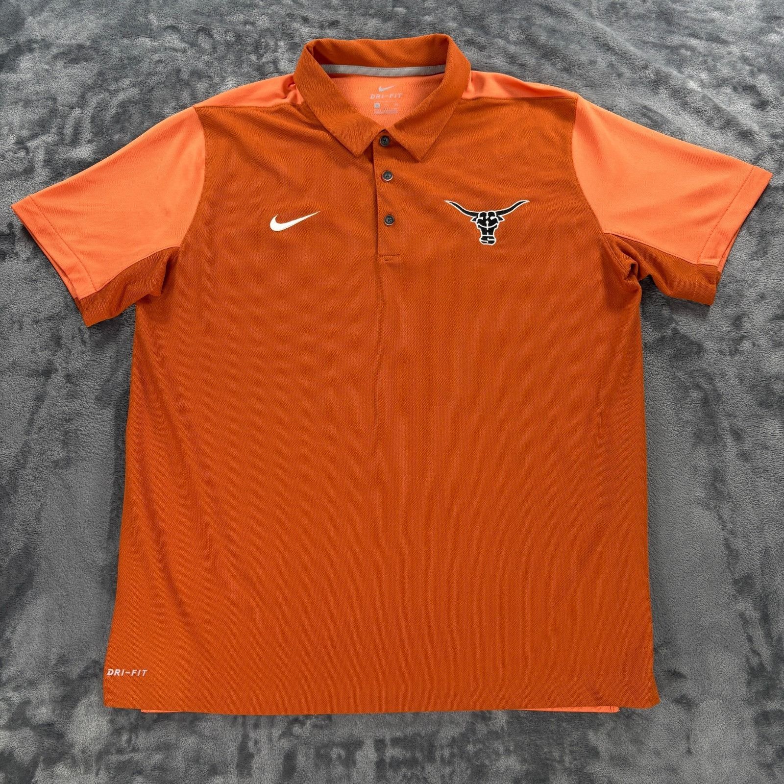 Nike Nike Dri Fit Texas Longhorns Polo Mens XL Orange NCAA Golf S Size US XL / EU 56 / 4 - 1 Thumbnail