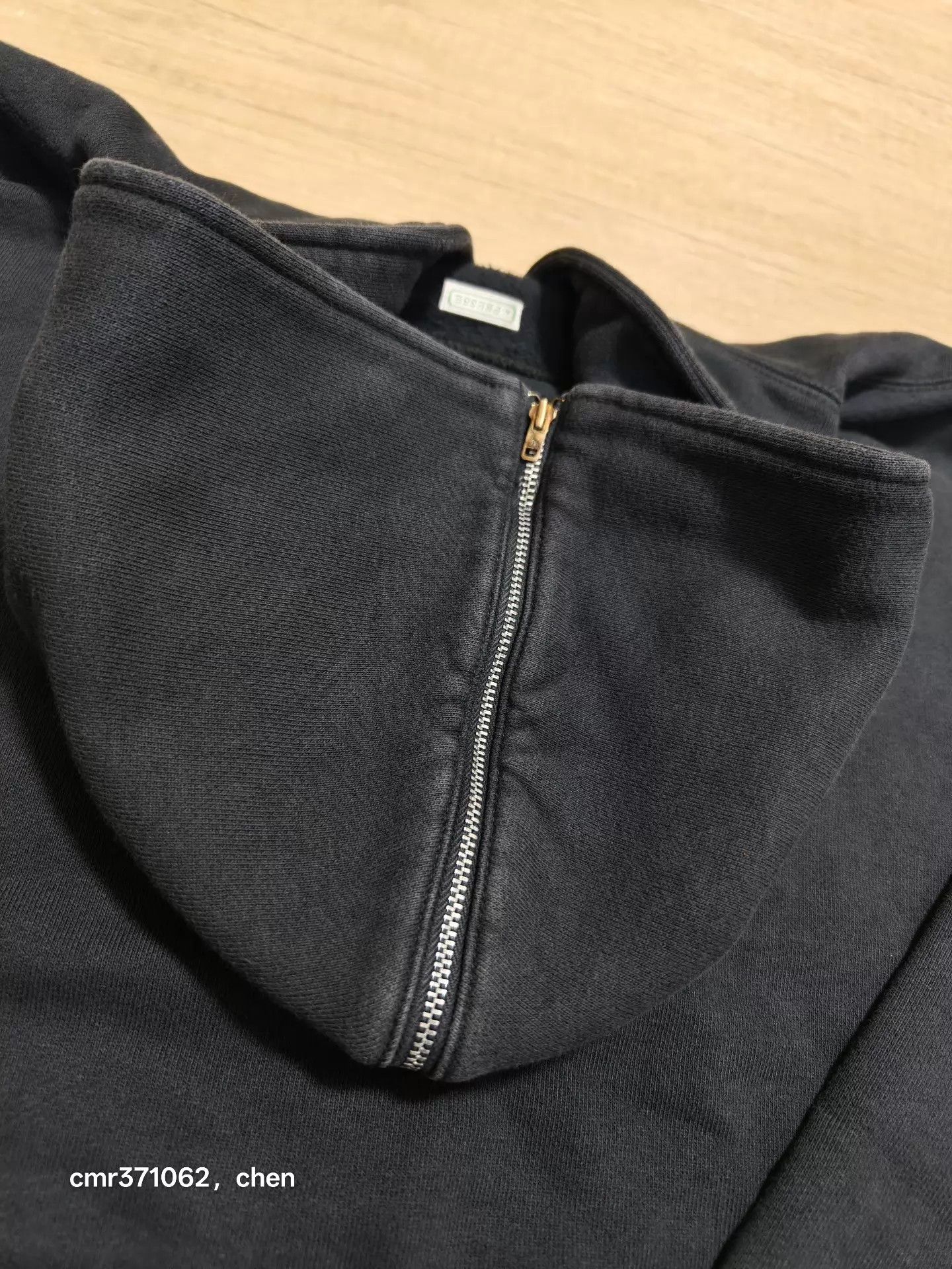 A.PRESSE A.PRESSE 26SS Vintage HalfZip Hoodie Black Dbl Zip Size US L / EU 52-54 / 3 - 6 Thumbnail