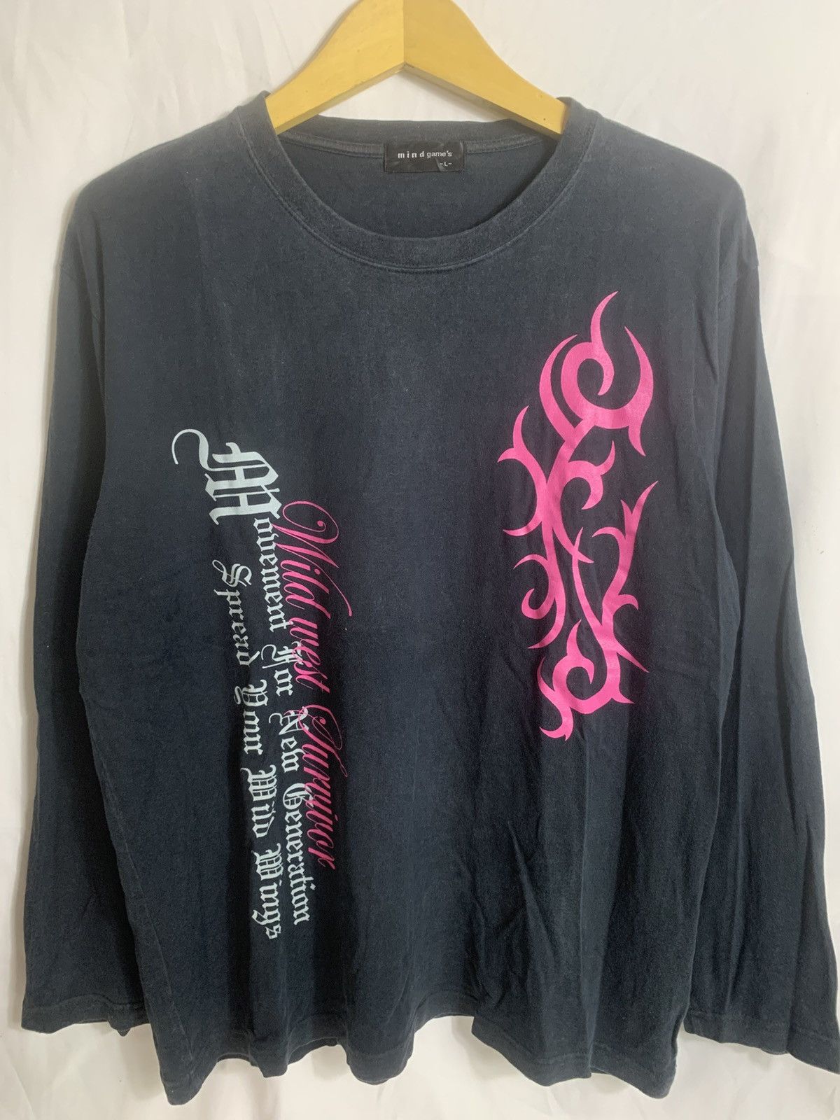 Japanese Brand Japanese Mindgames longsleve Size US M / EU 48-50 / 2 - 1 Thumbnail