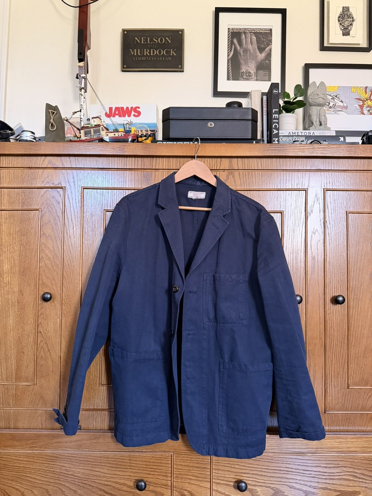 Wallace & Barnes Navy Wallace and Barnes Blazer 42S Size 42S - 1 Thumbnail