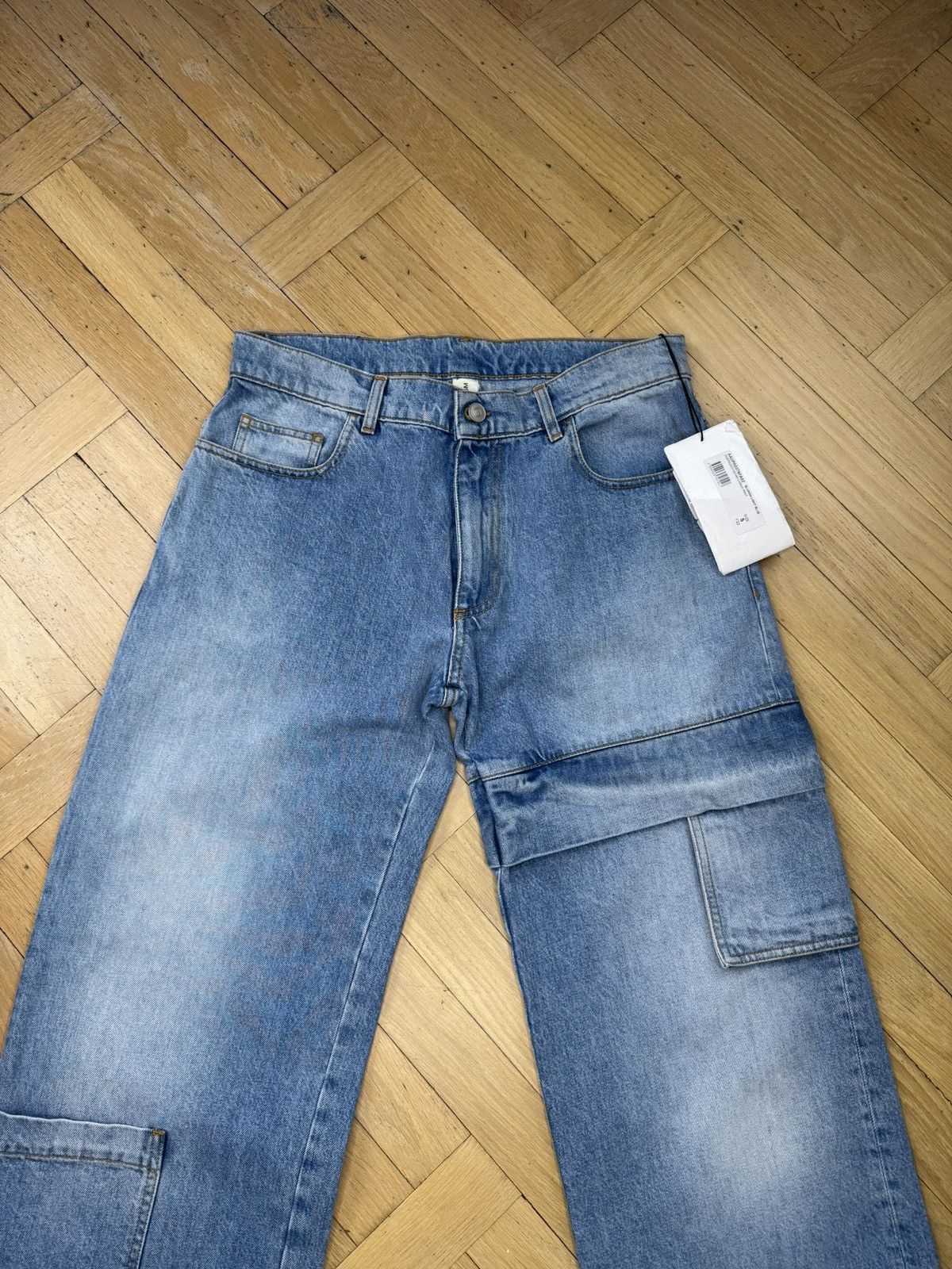 1017 ALYX 9SM 1017 ALYX 9SM FW23 OVERSIZED DENIM CARGO PANTS Size US 32 / EU 48 - 3 Thumbnail