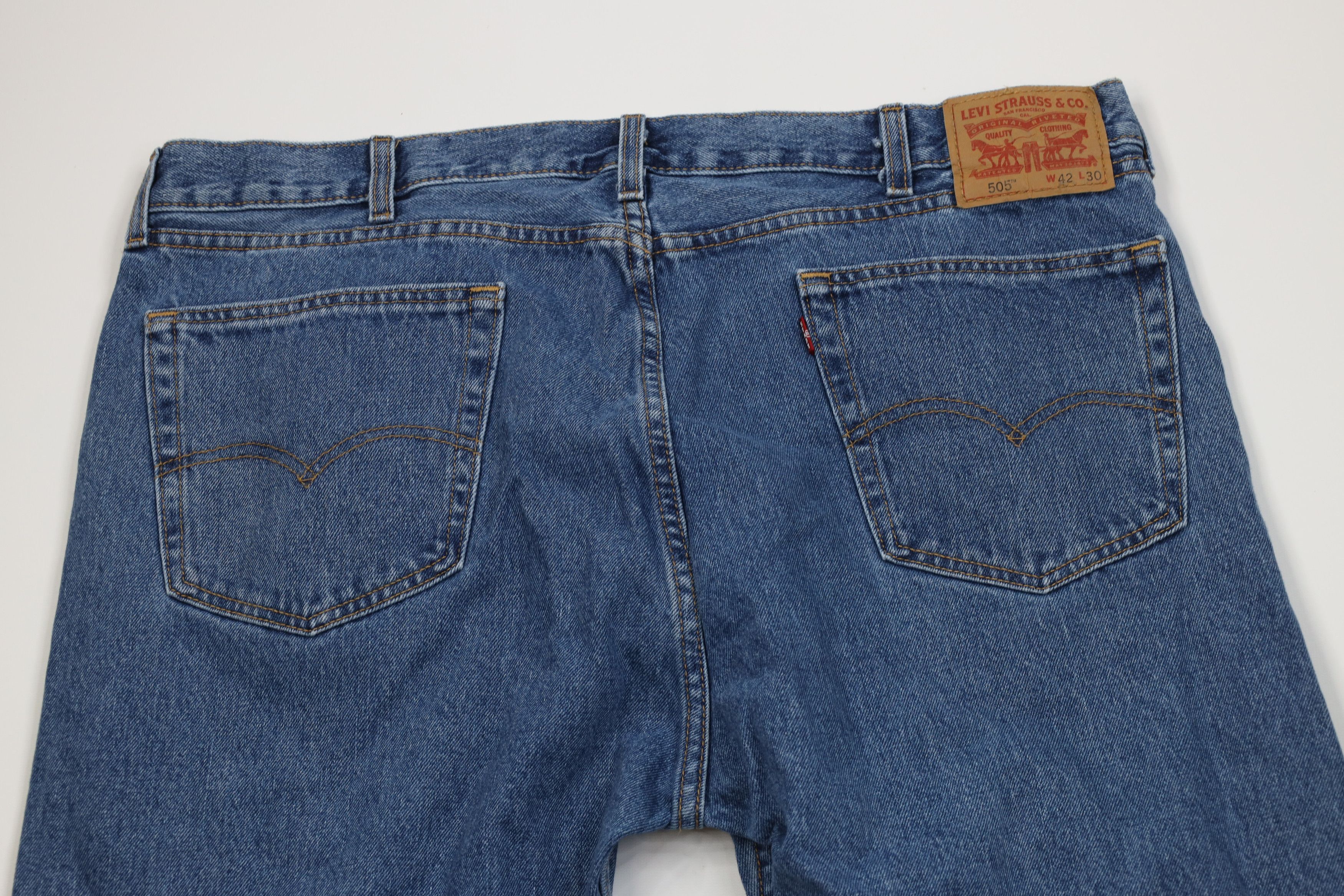 Levi's Vintage Y2K Levis 505 Regular Fit Straight Leg Denim Jeans Size US 42 / EU 58 - 12 Thumbnail