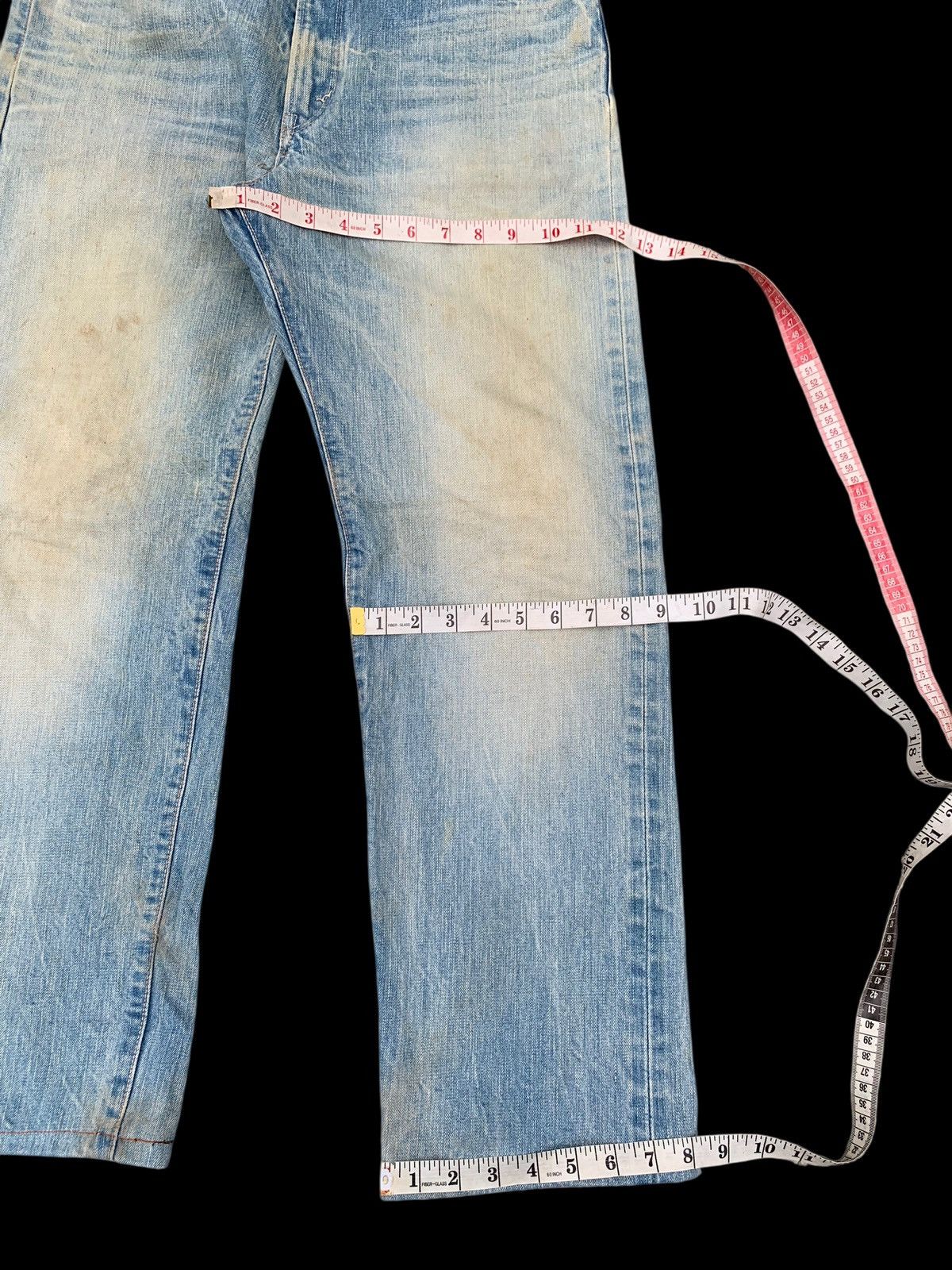 Edwin VINTAGE EDWIN 505s SELVEDGE FADED&RUSTY DISTRESSED DENIM Size US 32 / EU 48 - 23 Thumbnail