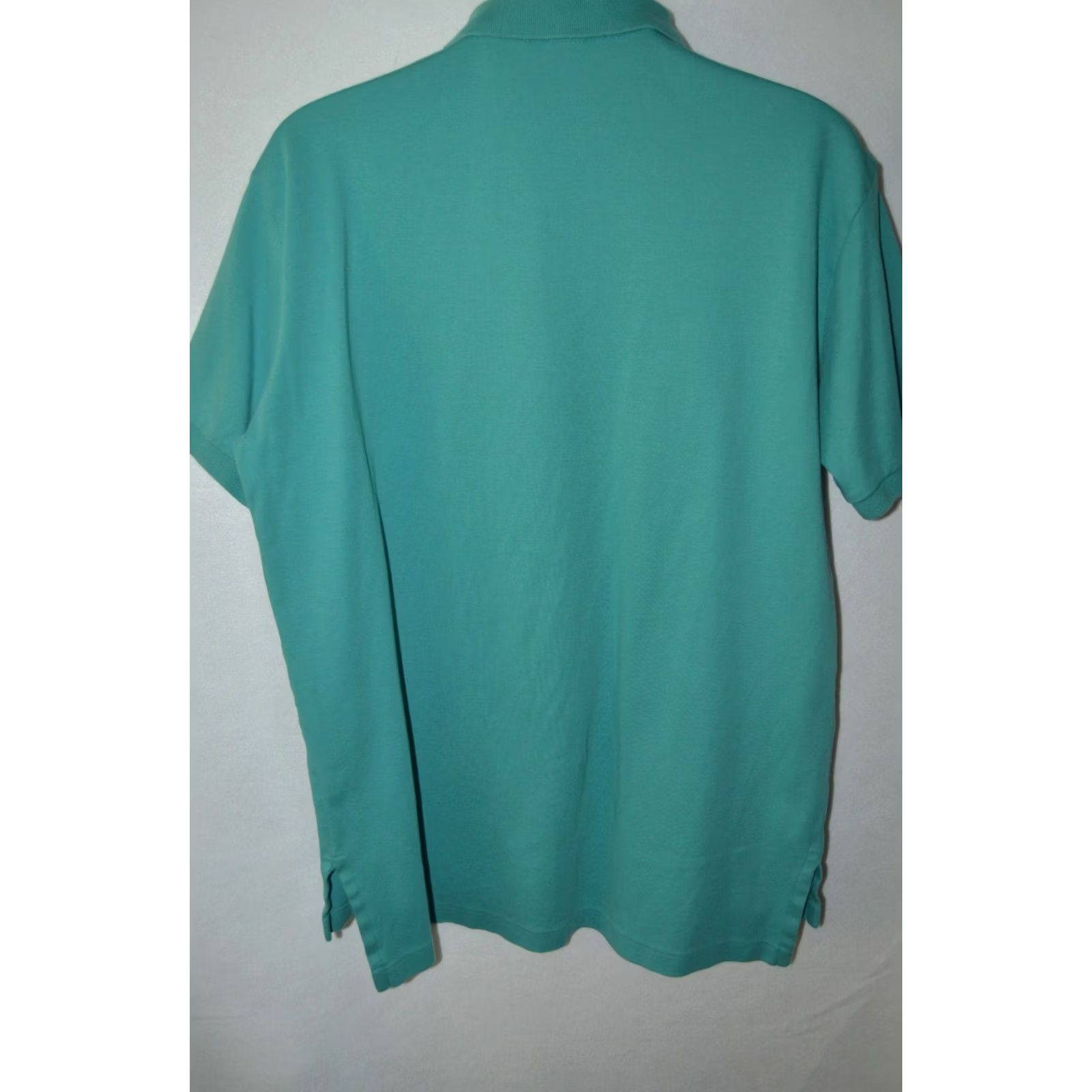 Ralph Lauren VINTAGE Ralph Lauren Polo Polo Shirt Mens Large Teal Blue Cotton Short Sleeve Classic Size US L / EU 52-54 / 3 - 2 Thumbnail