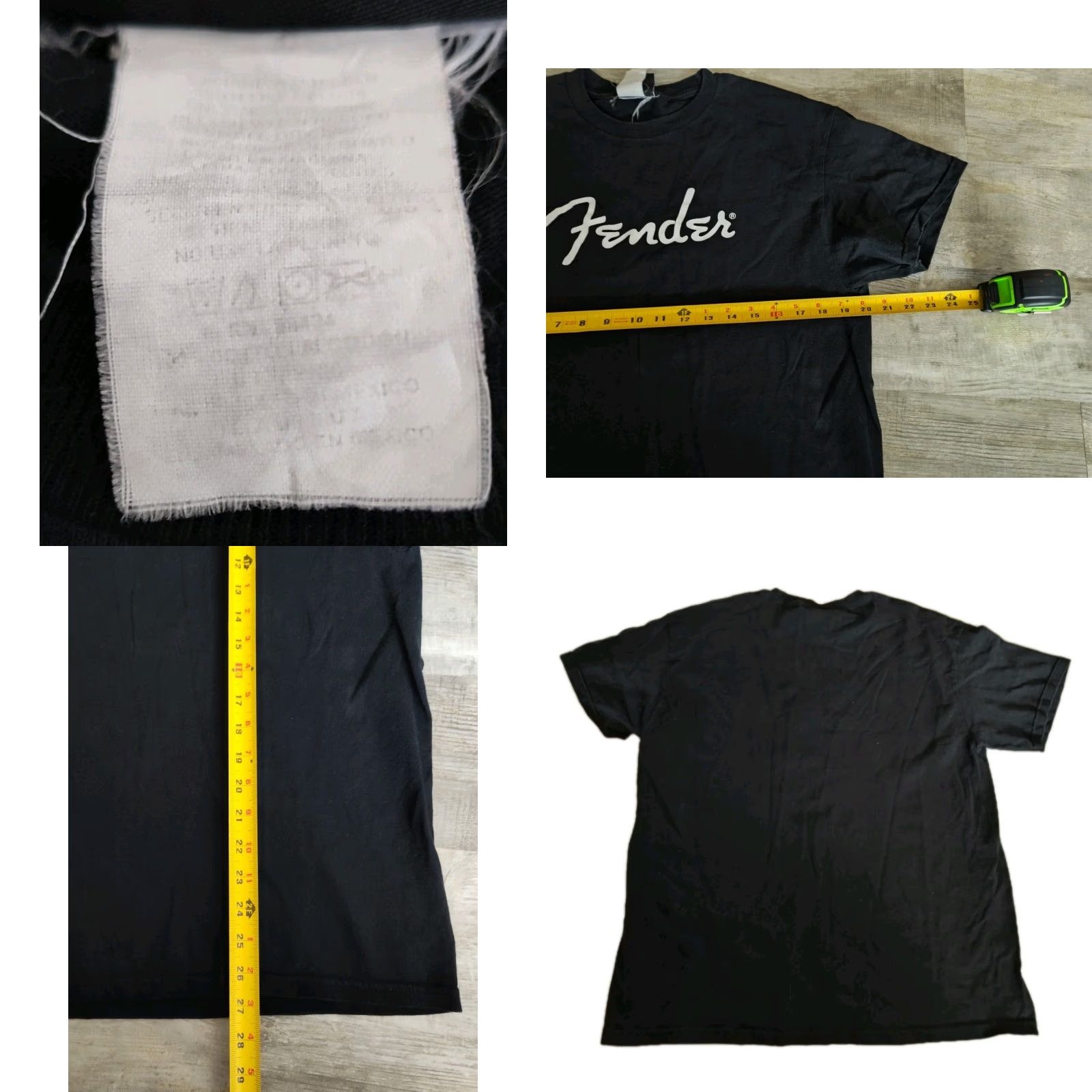 Fender VINTAGE Fender Band T-Shirt Mens M Black Logo Graphic Print 2000s Rock Music Size US M / EU 48-50 / 2 - 8 Thumbnail
