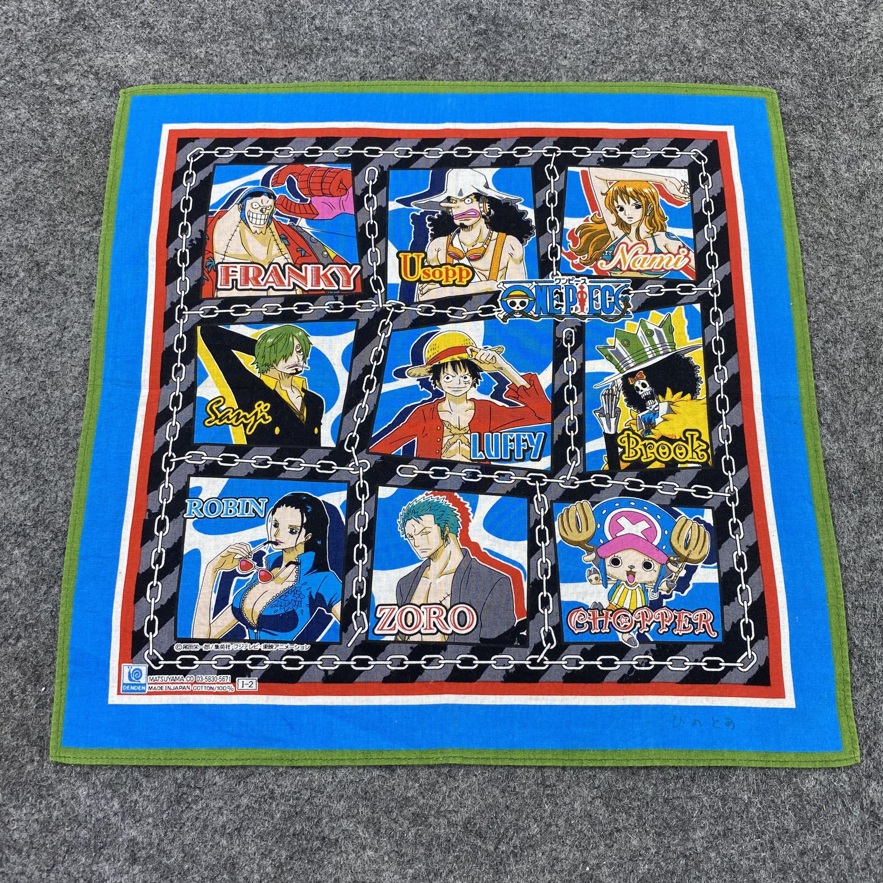 Anime ONE PIECE by Matsuyama Japan Handkerchief Bandana-B1441 Size ONE SIZE - 1 Thumbnail