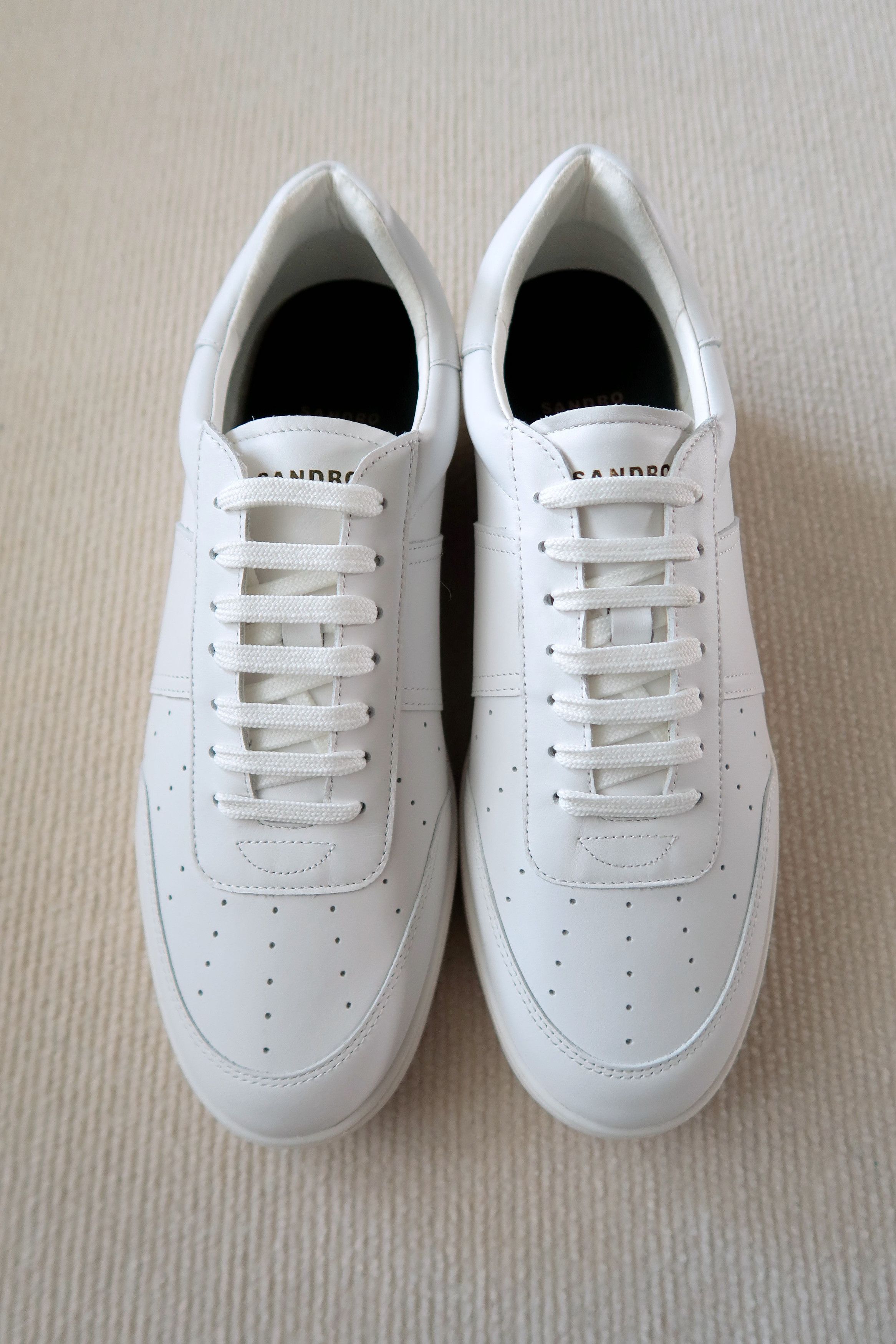 Sandro Sandro Magic Plain Leather Low Top Sneakers Size US 11 / EU 44 - 3 Thumbnail