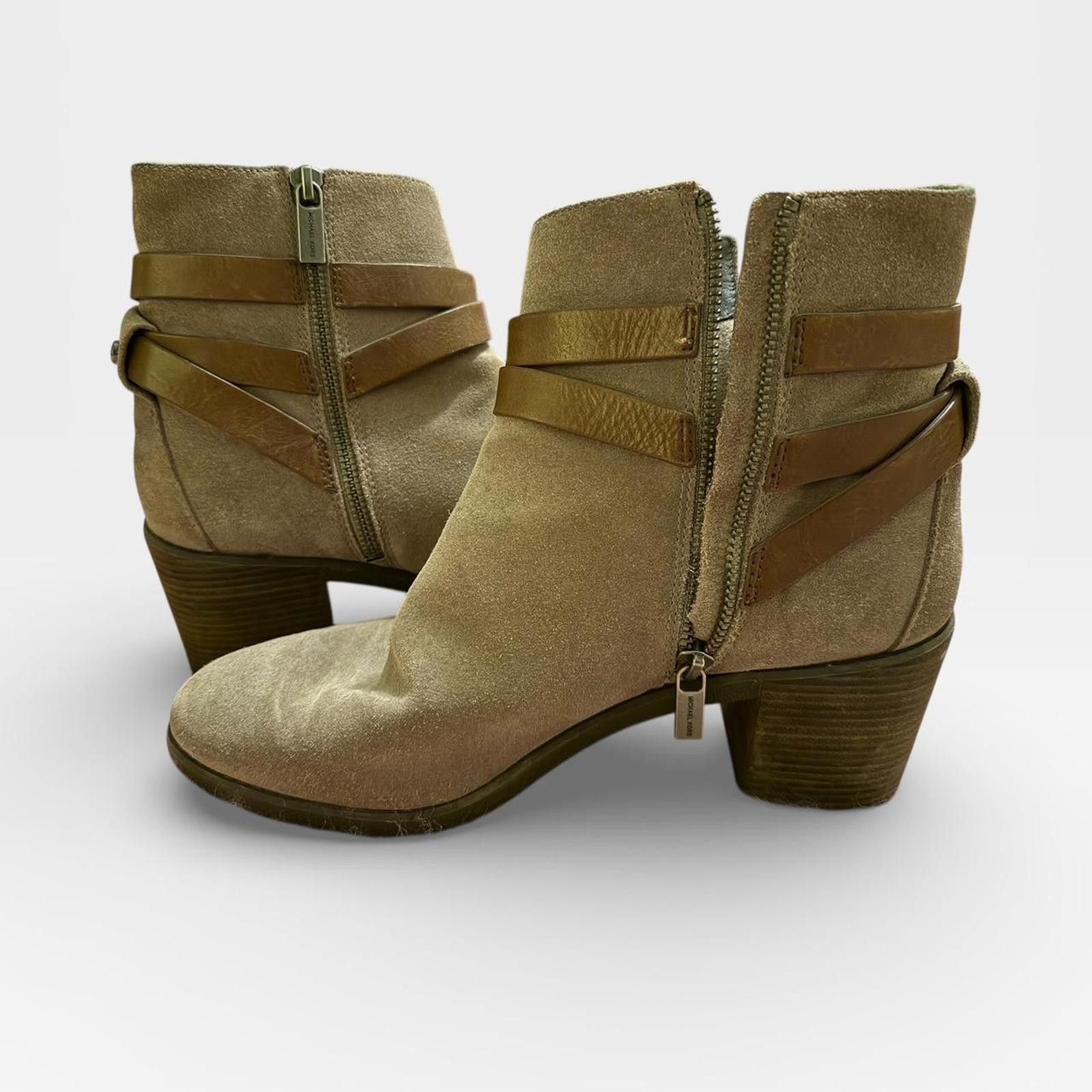 Michael Kors Michael Kors Women's Tan and Brown Ankle Boots Size US 10 Size US 10 / IT 40 - 1 Thumbnail