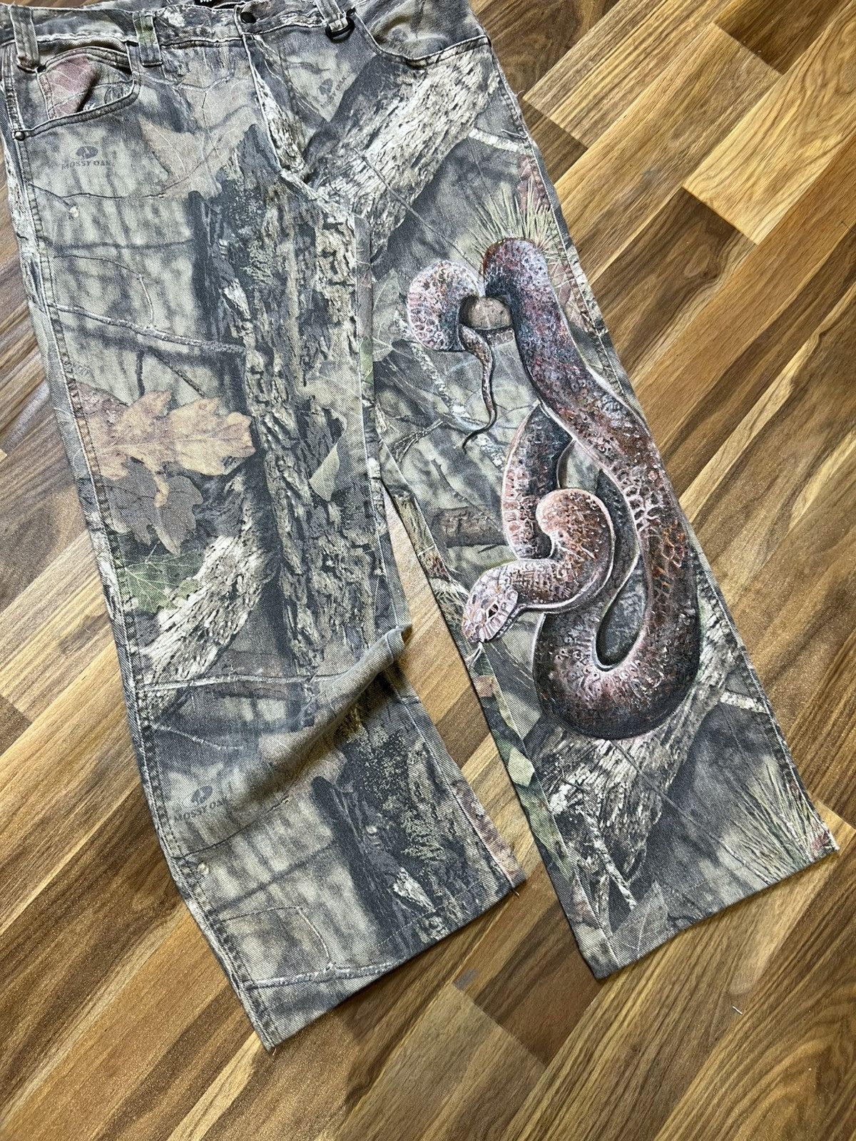 Realtree vintage mossy oak realtree snake handmade printed denim Size US 38 / EU 54 - 5 Thumbnail