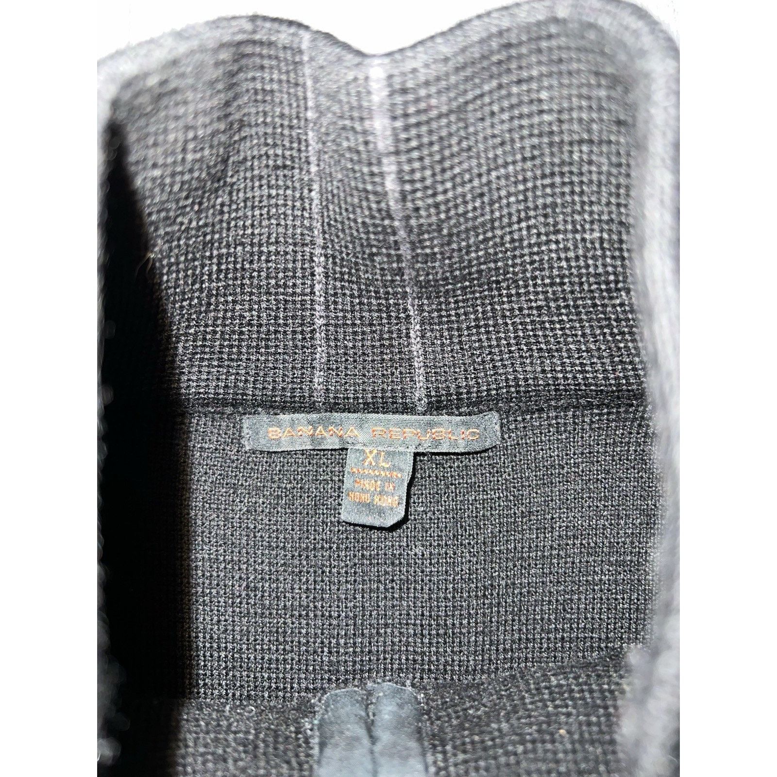 Banana Republic Banana Republic Sweater 1/4 Zip Black 100% Wool XL A003186 Size US XL / EU 56 / 4 - 11 Thumbnail
