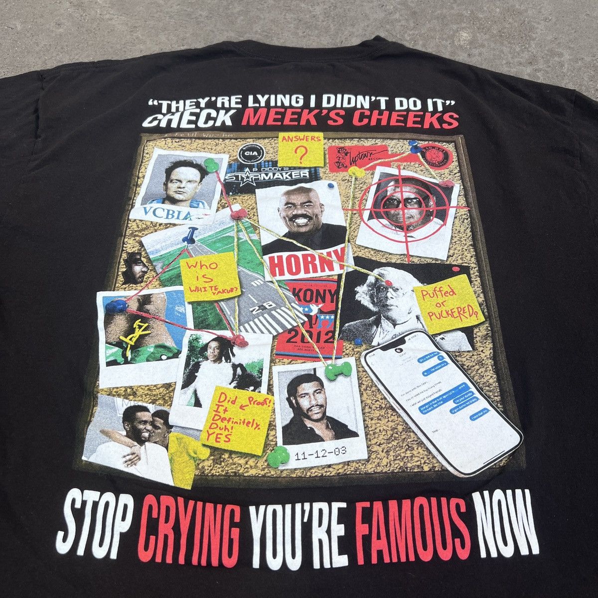 Rap Tees Sam Hyde MDE - RIP DIDDY Tee 3XL graphic streetwear Size US XXL / EU 58 / 5 - 7 Thumbnail