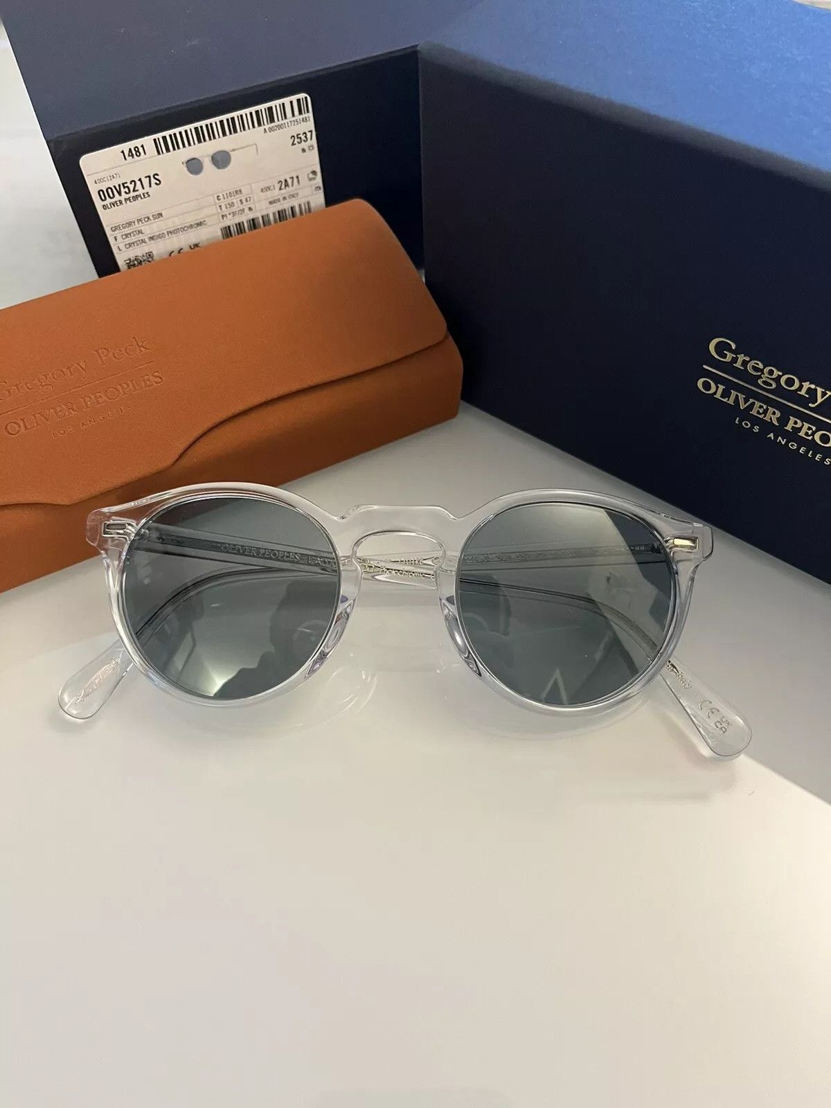 Oliver Peoples Oliver Peoples Gregory Peck Sun Crystal / Blue Photo Size ONE SIZE - 3 Thumbnail