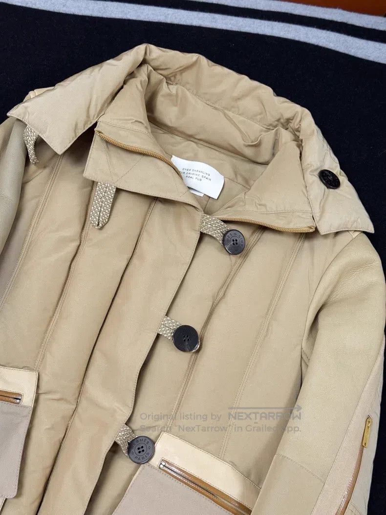 Hermes Hermes Fur and Leather Integrated Cotton Coat Size XS / US 0-2 / IT 36-38 - 2 Thumbnail