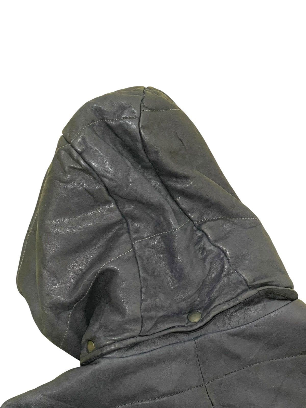 Giorgio Brato Giorgio Brato Leather Jacket Hoodie Slim 7🟩0 Size US M / EU 48-50 / 2 - 22 Thumbnail