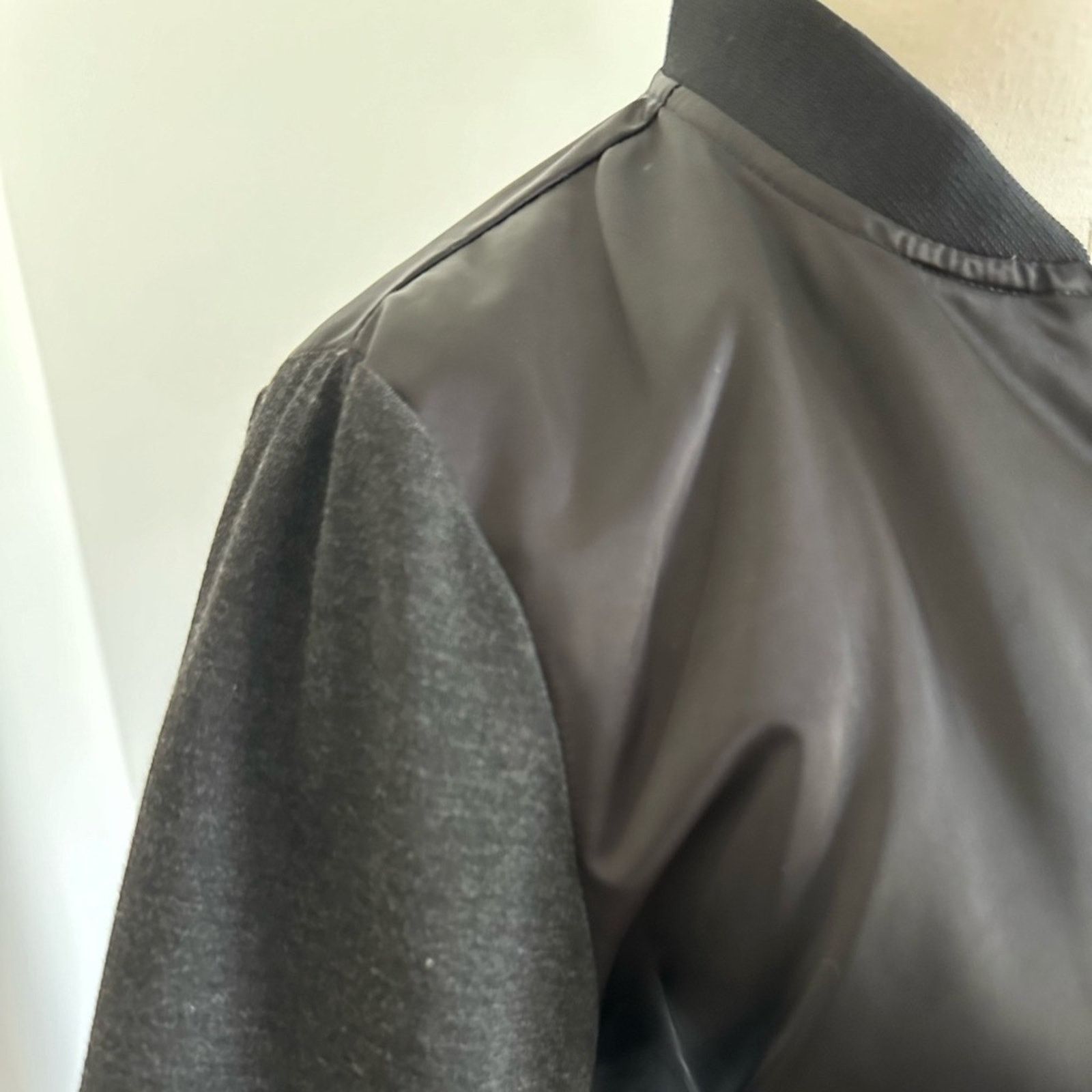 Blanc Noir Blanc Noir Reversible bomber jacket- black/ navy - Small Size S / US 4 / IT 40 - 8 Thumbnail