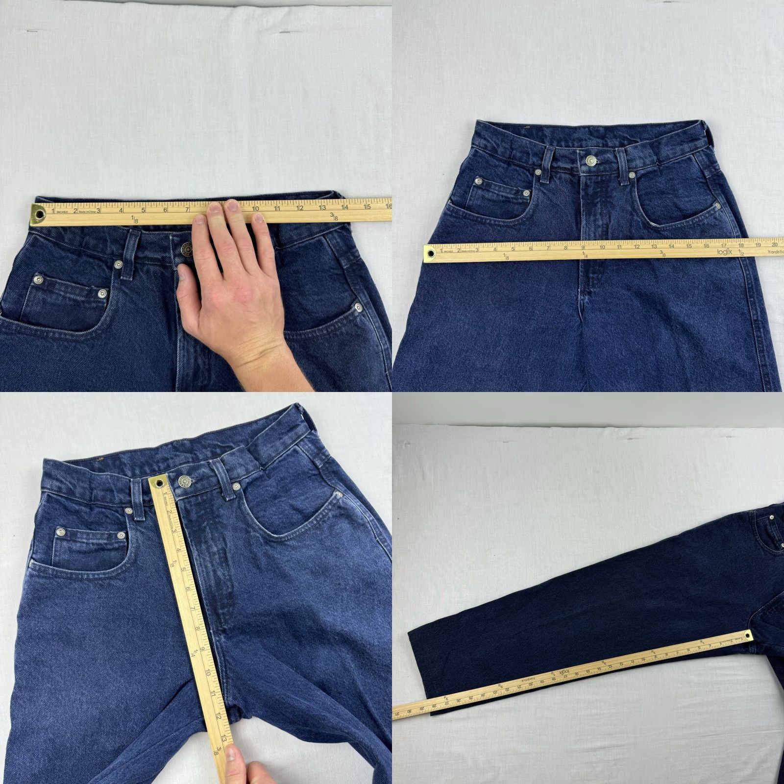Vintage VINTAGE Aéropostale Jeans Womens 28x28 Blue Mom Jeans High Waist USA Made Jeans Womens 28 Blue Mom USA Size 28" / US 6 / IT 42 - 8 Thumbnail