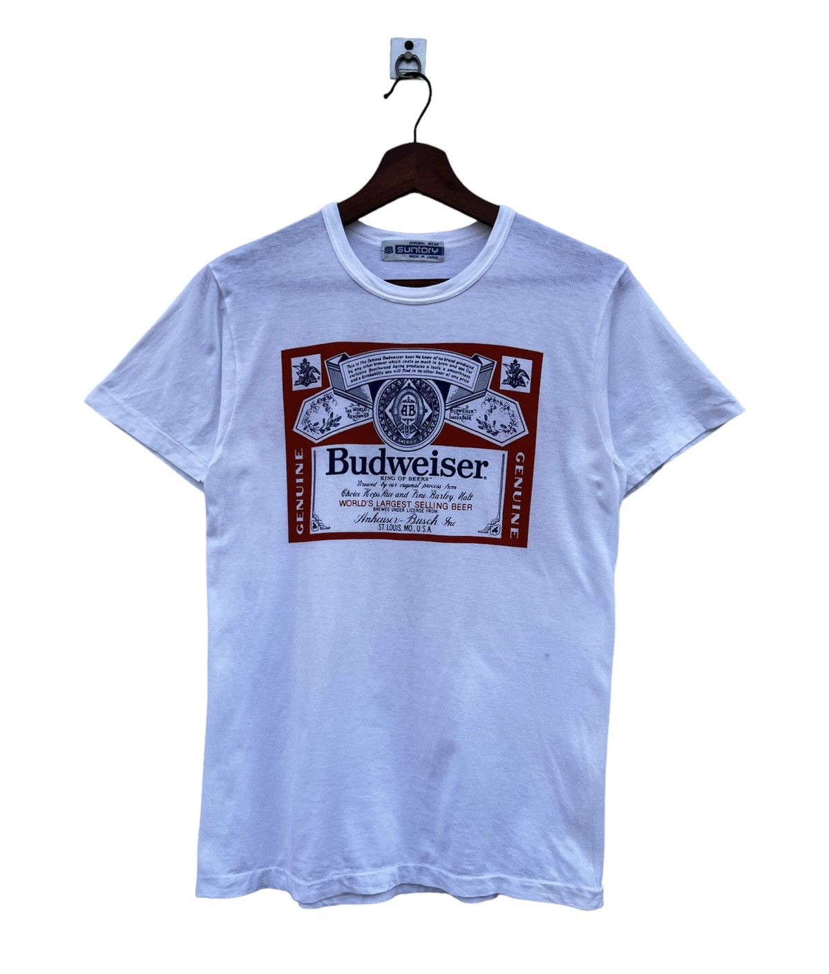 Vintage Vintage Budweiser White Shirt Size US S / EU 44-46 / 1 - 1 Thumbnail