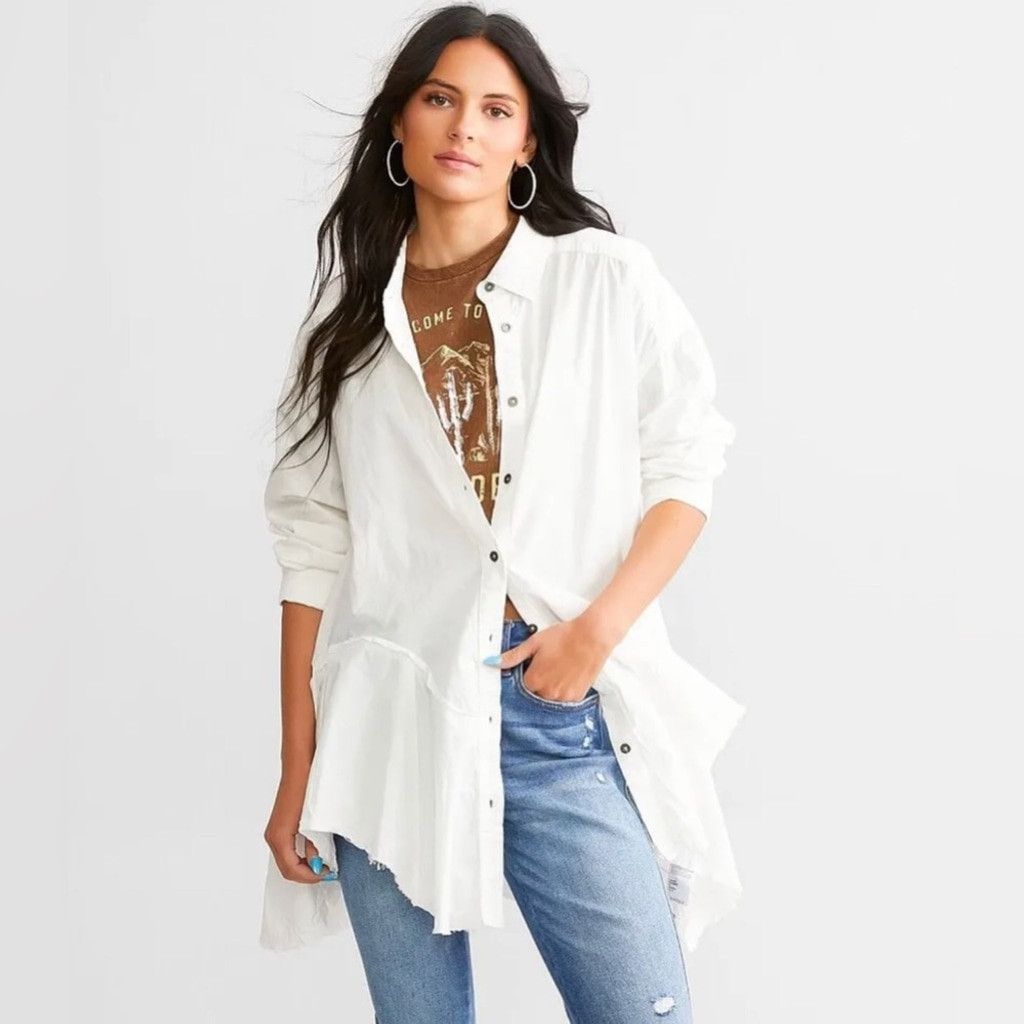 Free People Free People Freya Poplin Tunic Size S Size S / US 4 / IT 40 - 1 Thumbnail