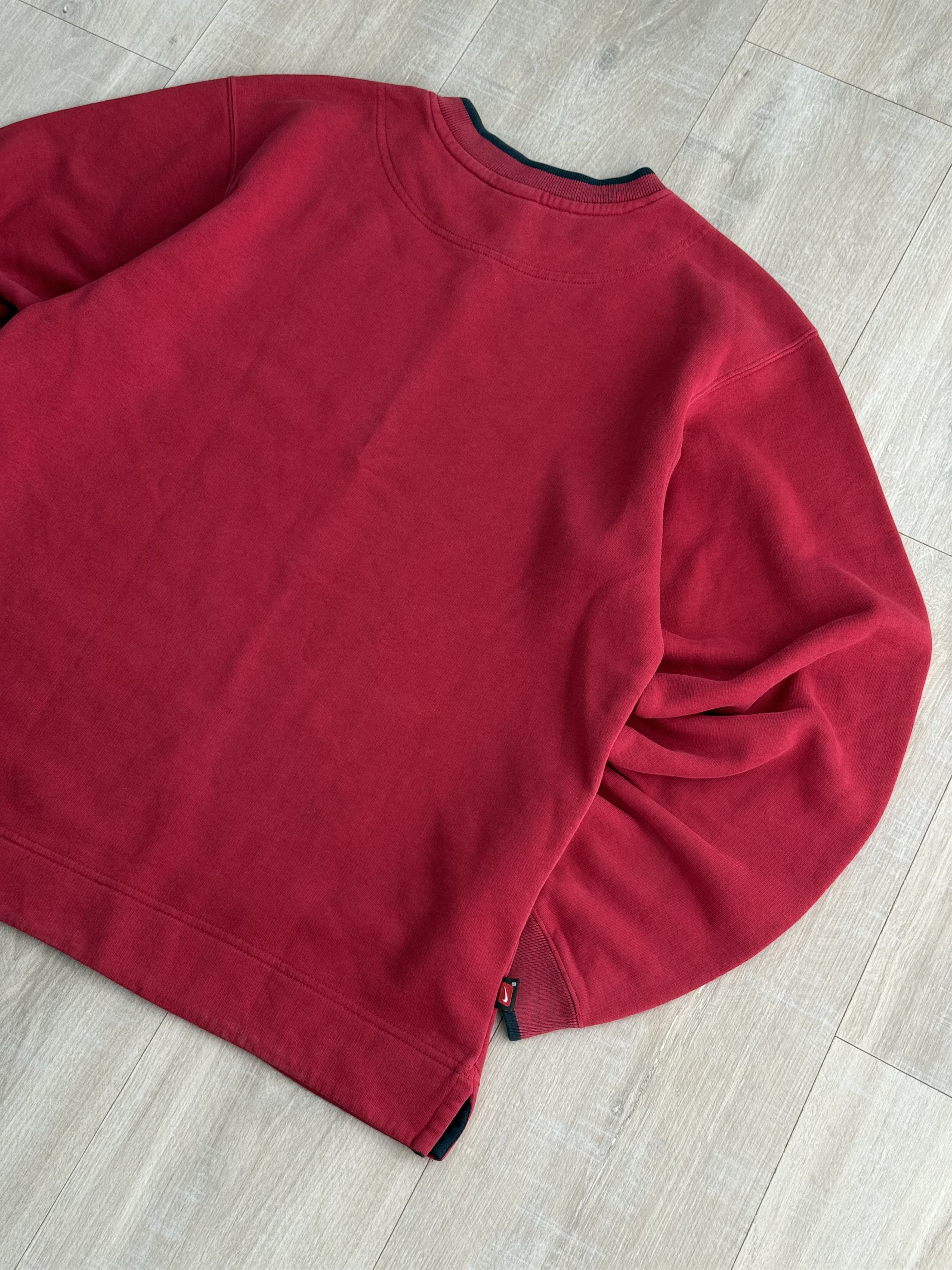 Nike Vintage Nike Center Swoosh Red Sweatshirt Size US M / EU 48-50 / 2 - 9 Thumbnail