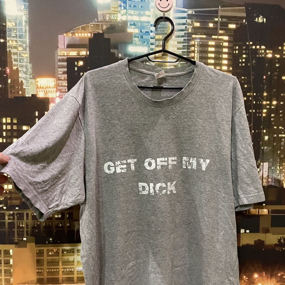 Vintage Vintage 90s Graphic Tee Humor Streetwear Sun Faded Oversized Size US L / EU 52-54 / 3 - 4 Thumbnail