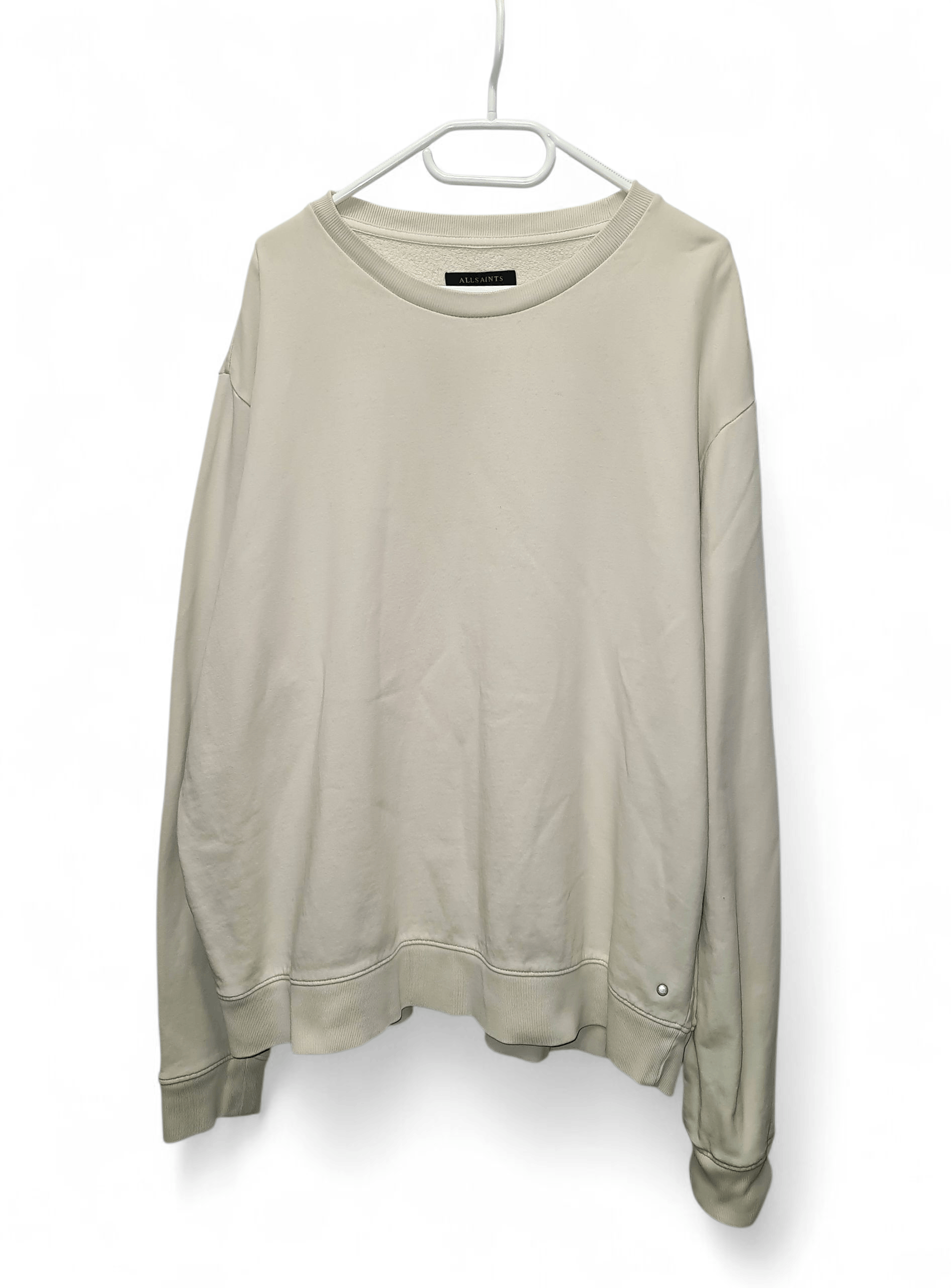 Allsaints AllSaints Oversized Cream Turnes Crew Sweatshirt Crewneck Size US L / EU 52-54 / 3 - 1 Thumbnail