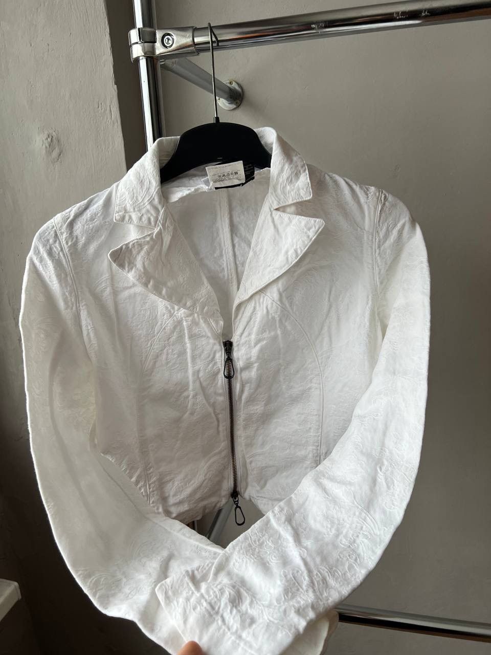Versace Jeans Couture ARCHIVAL 90’S VERSACE JEANS COUTURE AVANTGARDE ZIP JACKET 32 Size XXS / US 00 / IT 34 - 11 Thumbnail
